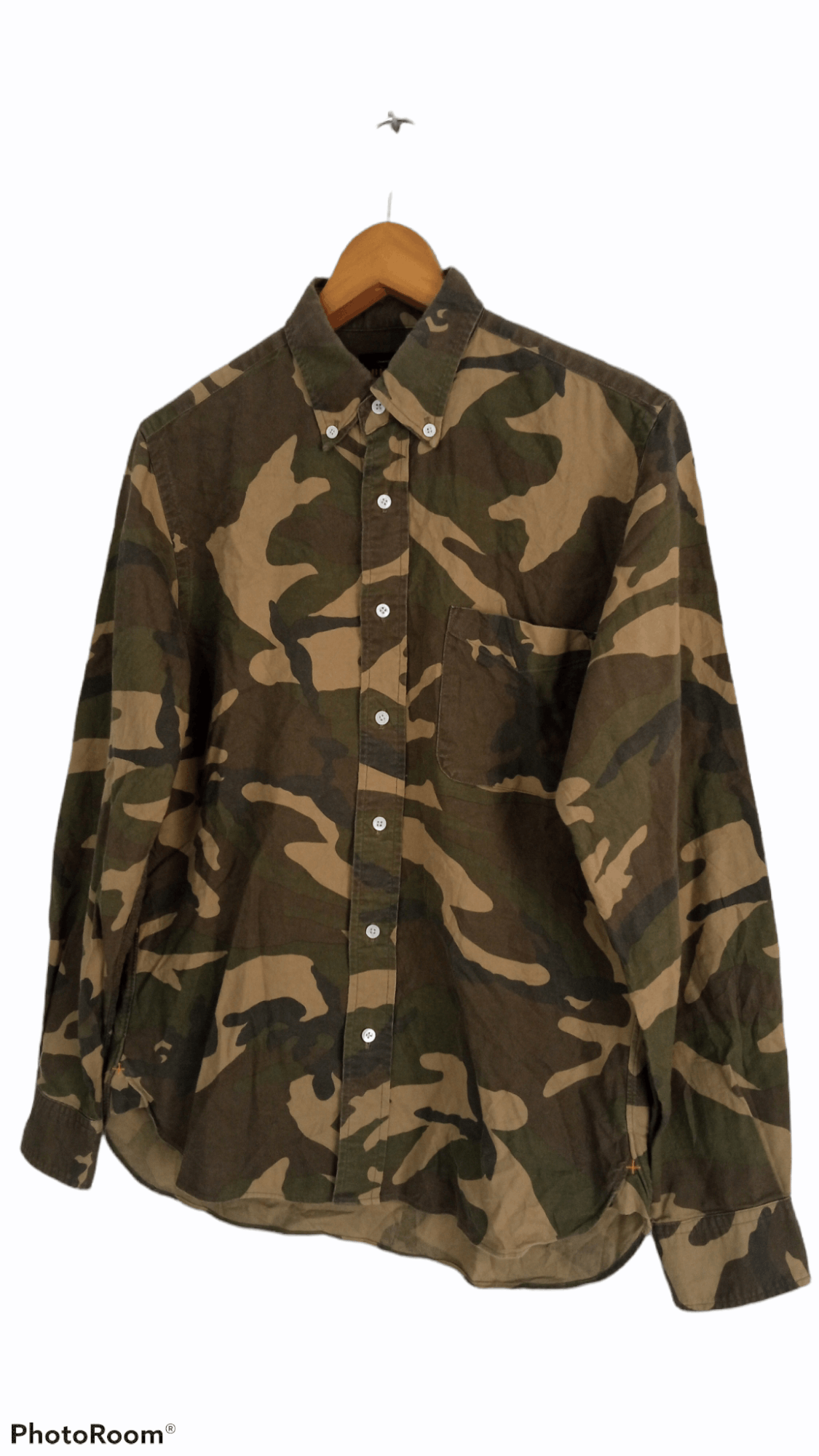 Beams Plus × Japanese Brand 🔥Beams+ Plus Full Print Camouflage LS Shirt Size US S / EU 44-46 / 1 - 3 Thumbnail