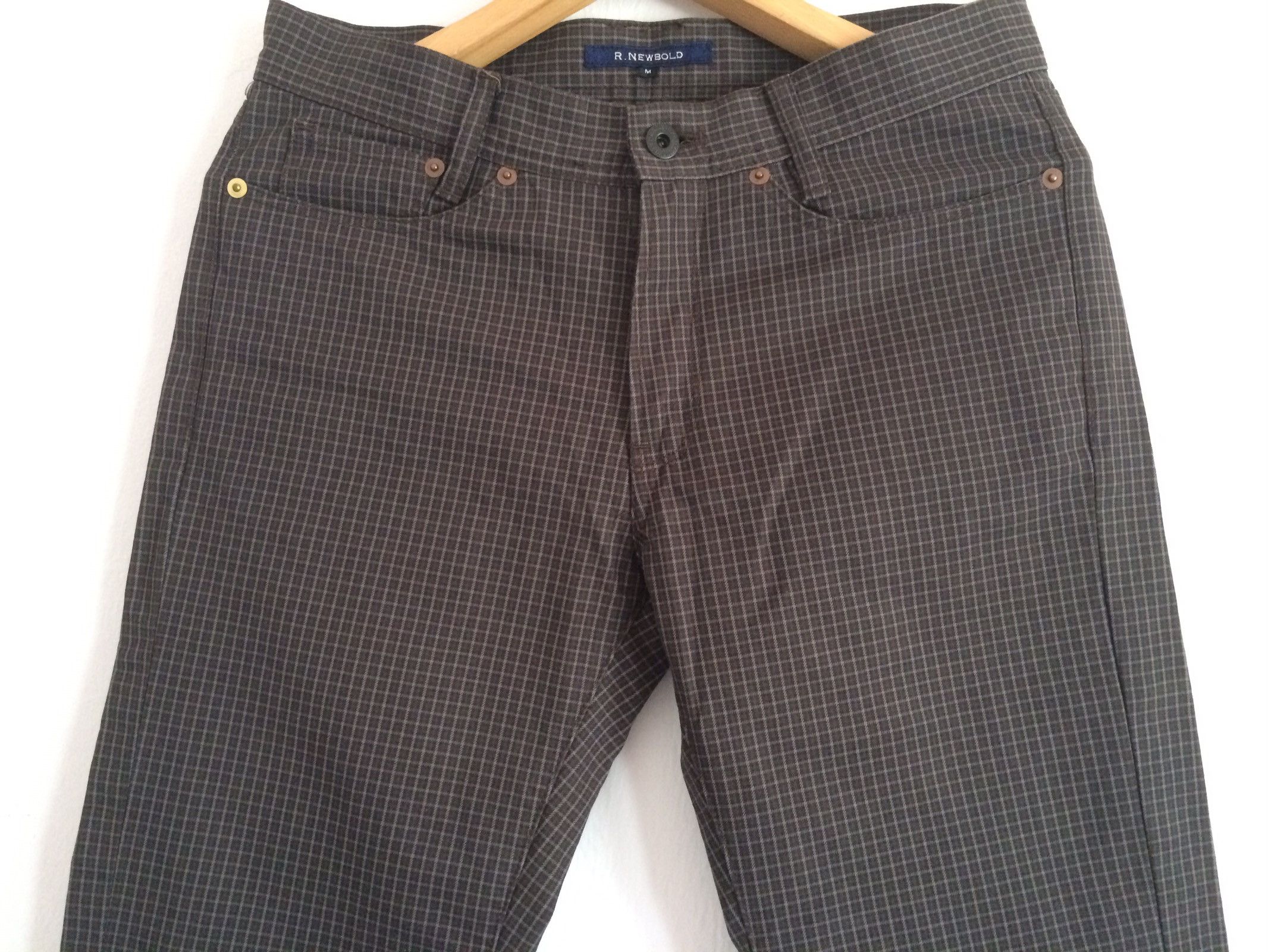 Vintage 🔥🔥Vtg Style R.Newbold Paul Smith Plaid Checkered Pants Size US 30 / EU 46 - 5 Thumbnail