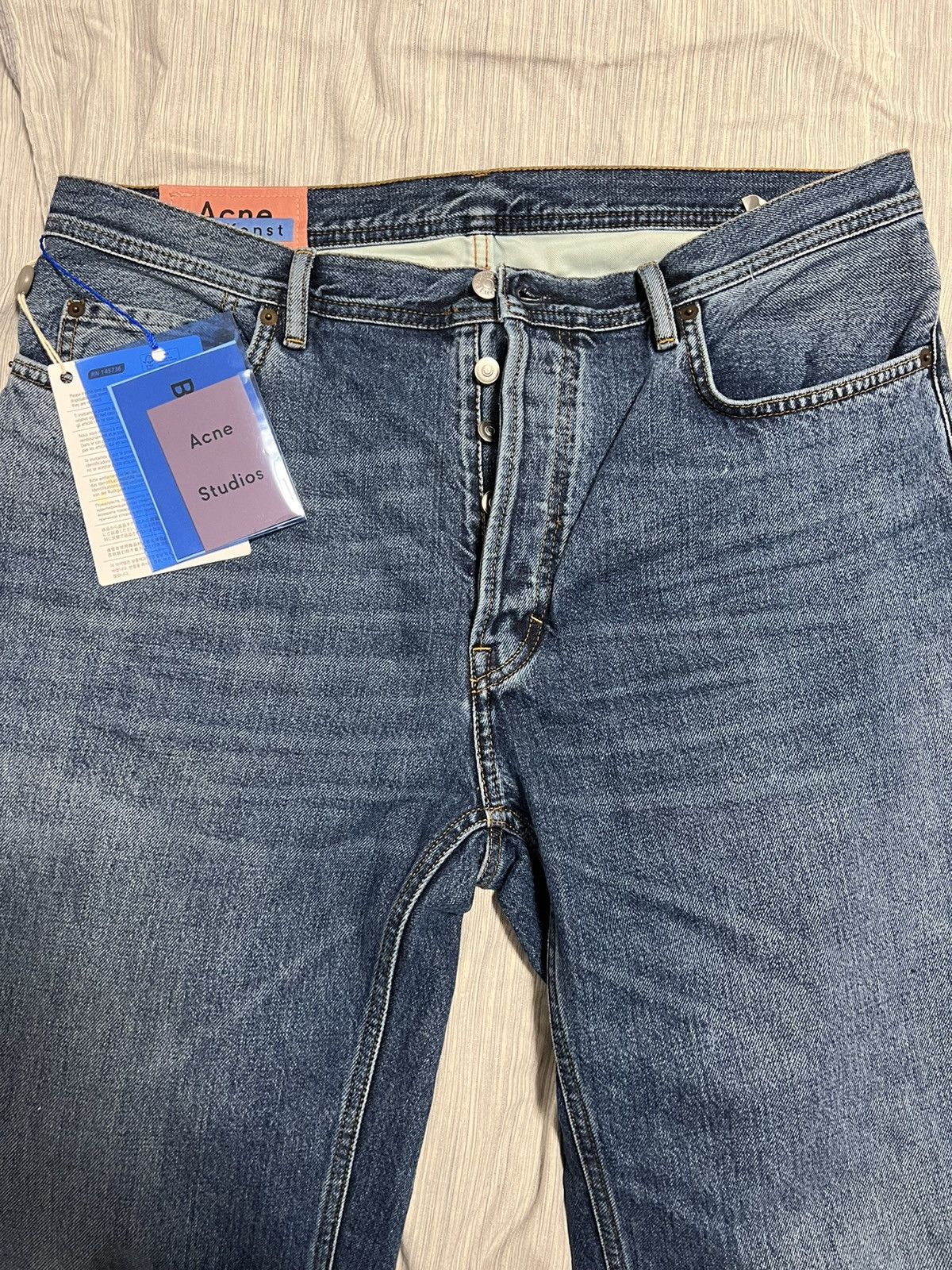 Acne Studios Mid Blue Land Jeans 33/30
