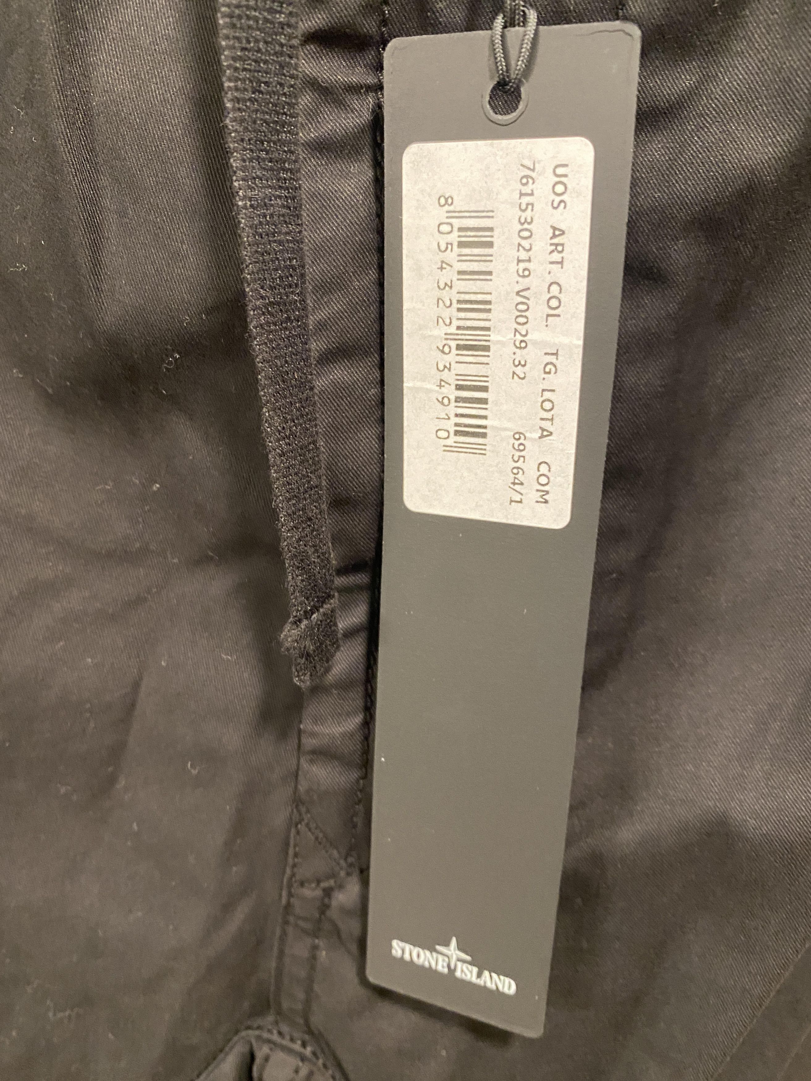 Stone Island NEW stone island GD brushed black cargo pants size 32 Size US 32 / EU 48 - 8 Thumbnail
