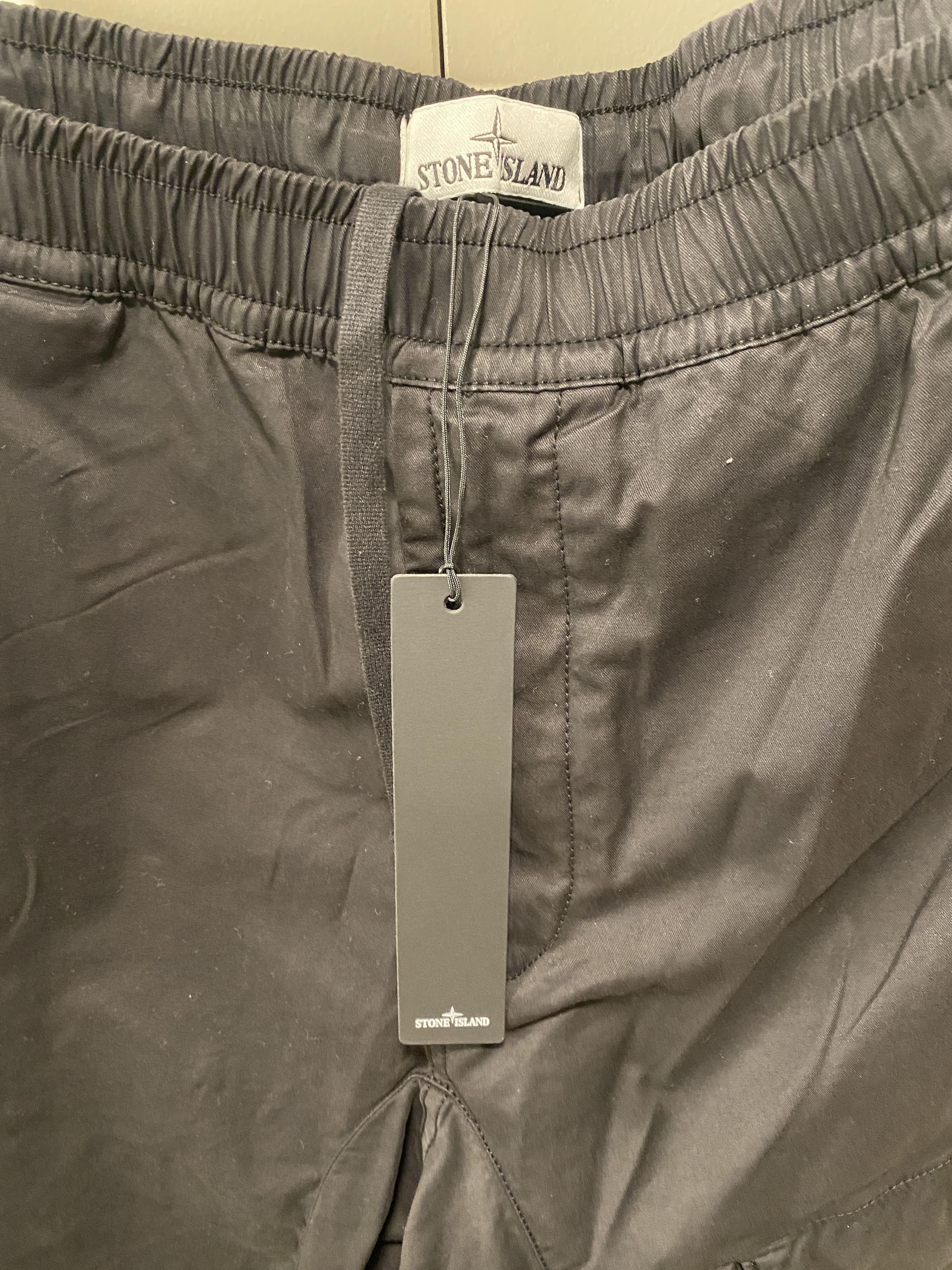 Stone Island NEW stone island GD brushed black cargo pants size 32 Size US 32 / EU 48 - 4 Thumbnail