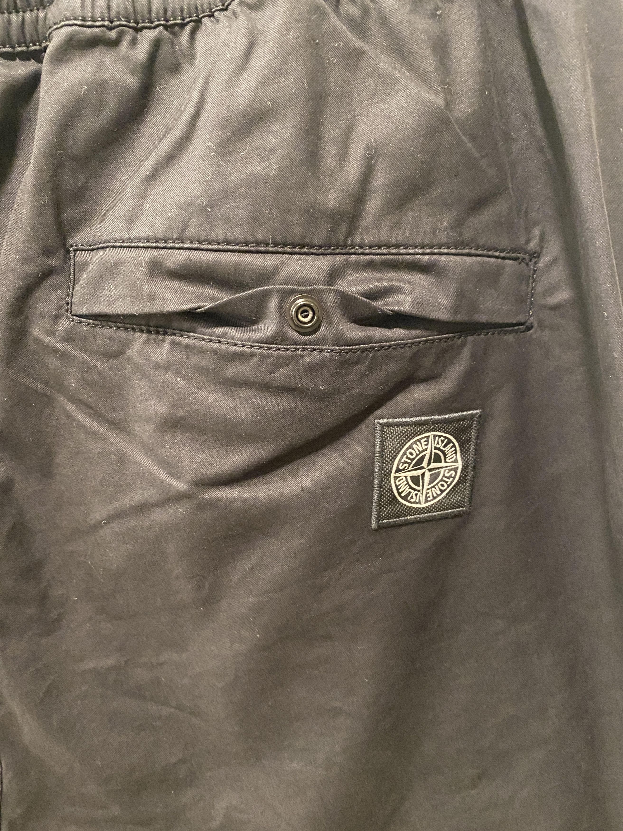Stone Island NEW stone island GD brushed black cargo pants size 32 Size US 32 / EU 48 - 2 Thumbnail