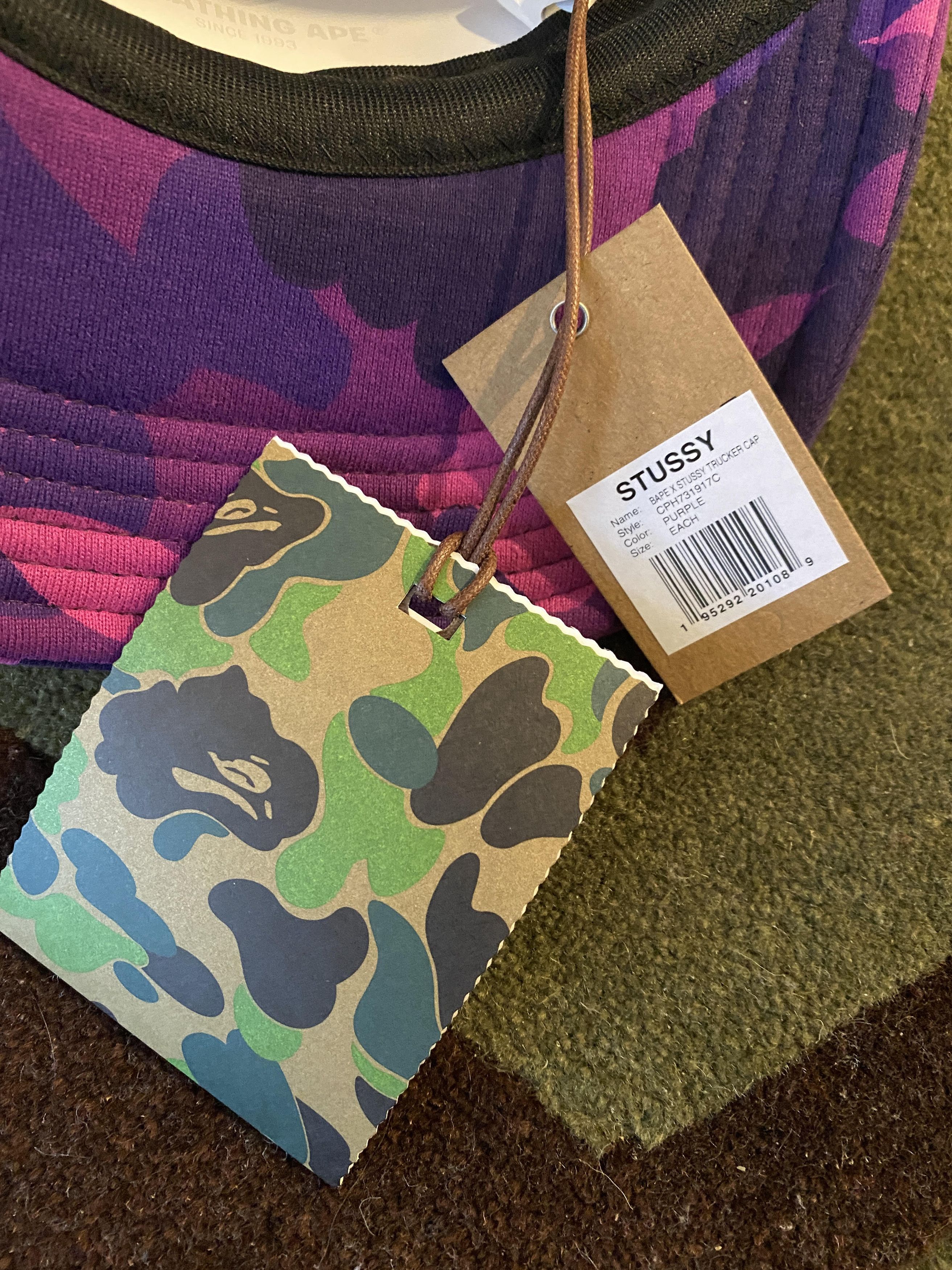 Bape × Stussy BAPE x STUSSY TRUCKER CAP S/S 2022 Size ONE SIZE - 5 Thumbnail