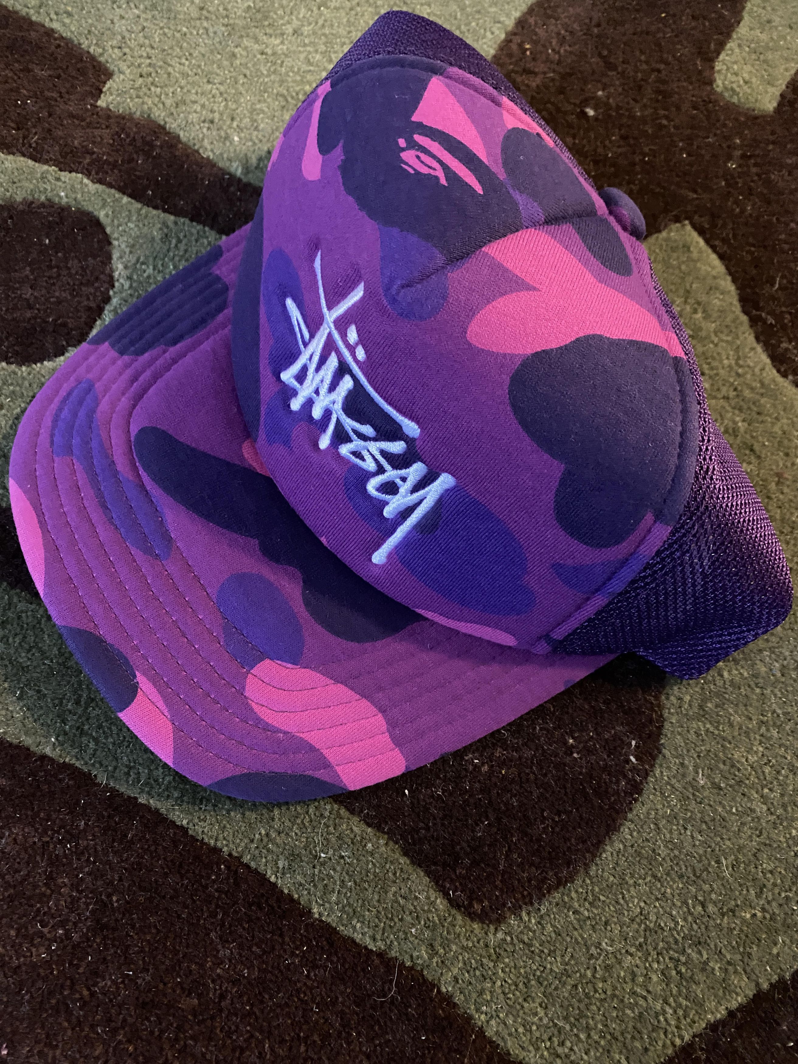 Bape × Stussy BAPE x STUSSY TRUCKER CAP S/S 2022 Size ONE SIZE - 2 Thumbnail