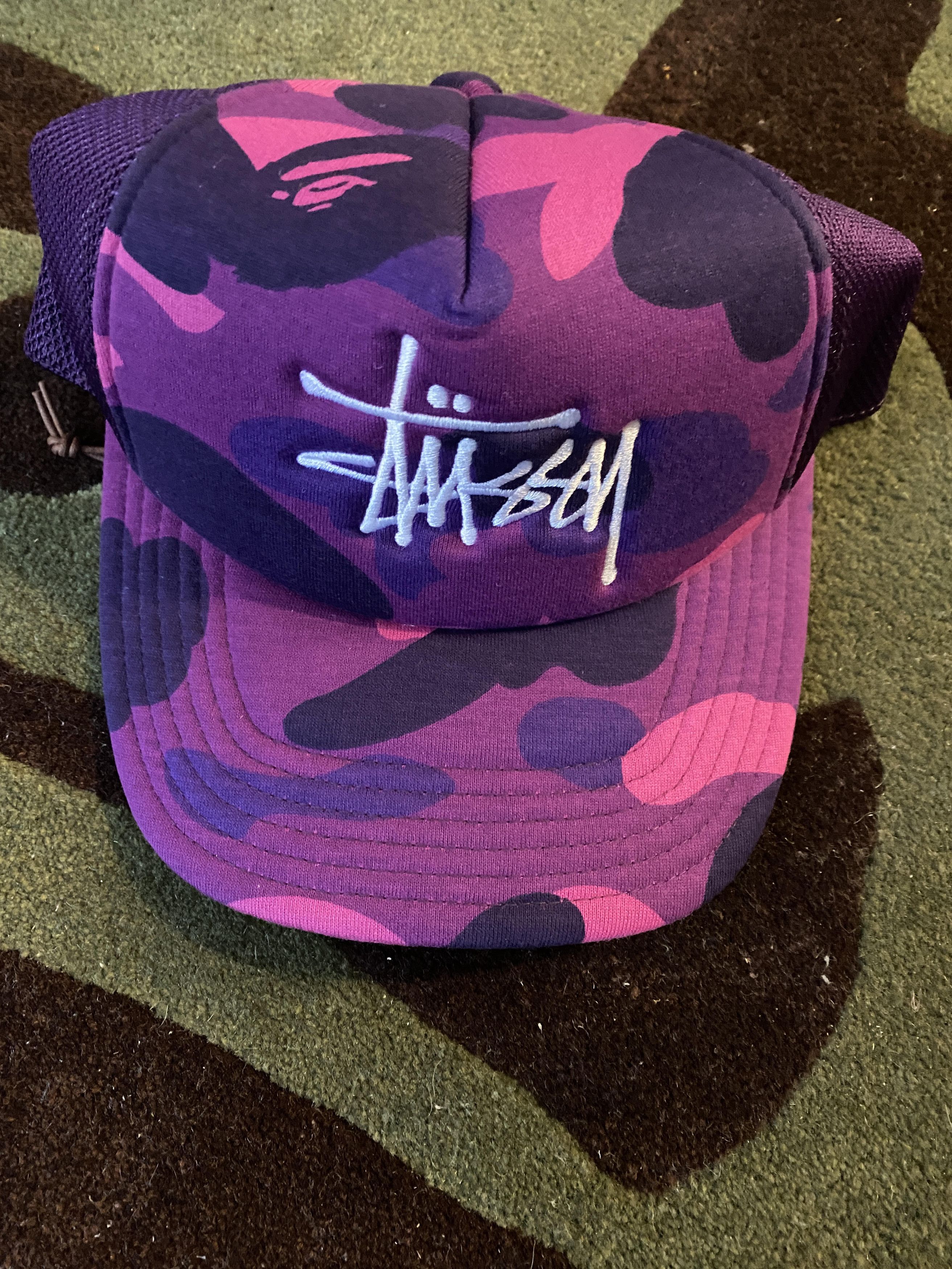 Bape × Stussy BAPE x STUSSY TRUCKER CAP S/S 2022 Size ONE SIZE - 3 Thumbnail