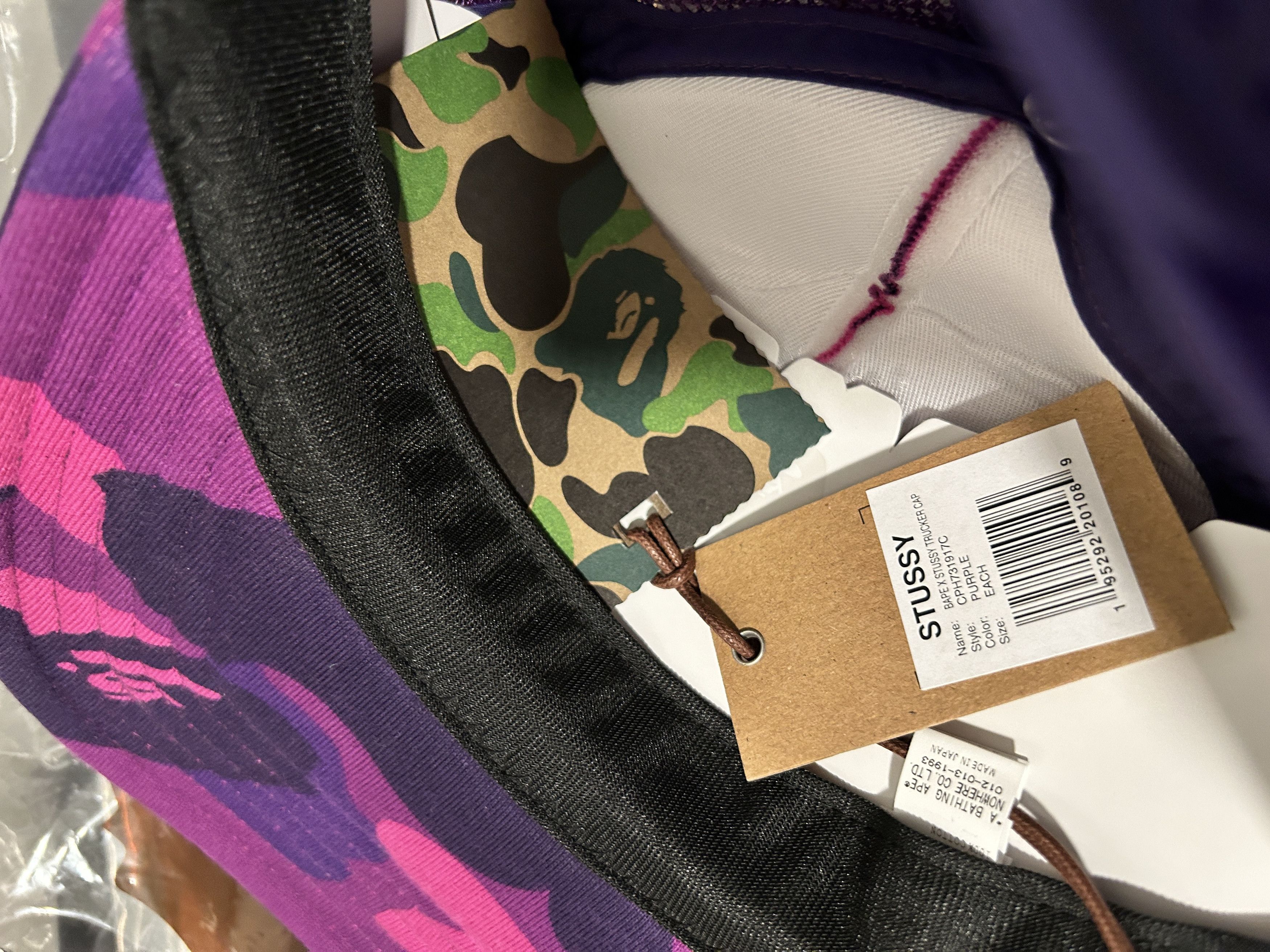 Bape × Stussy BAPE x STUSSY TRUCKER CAP S/S 2022 Size ONE SIZE - 8 Thumbnail