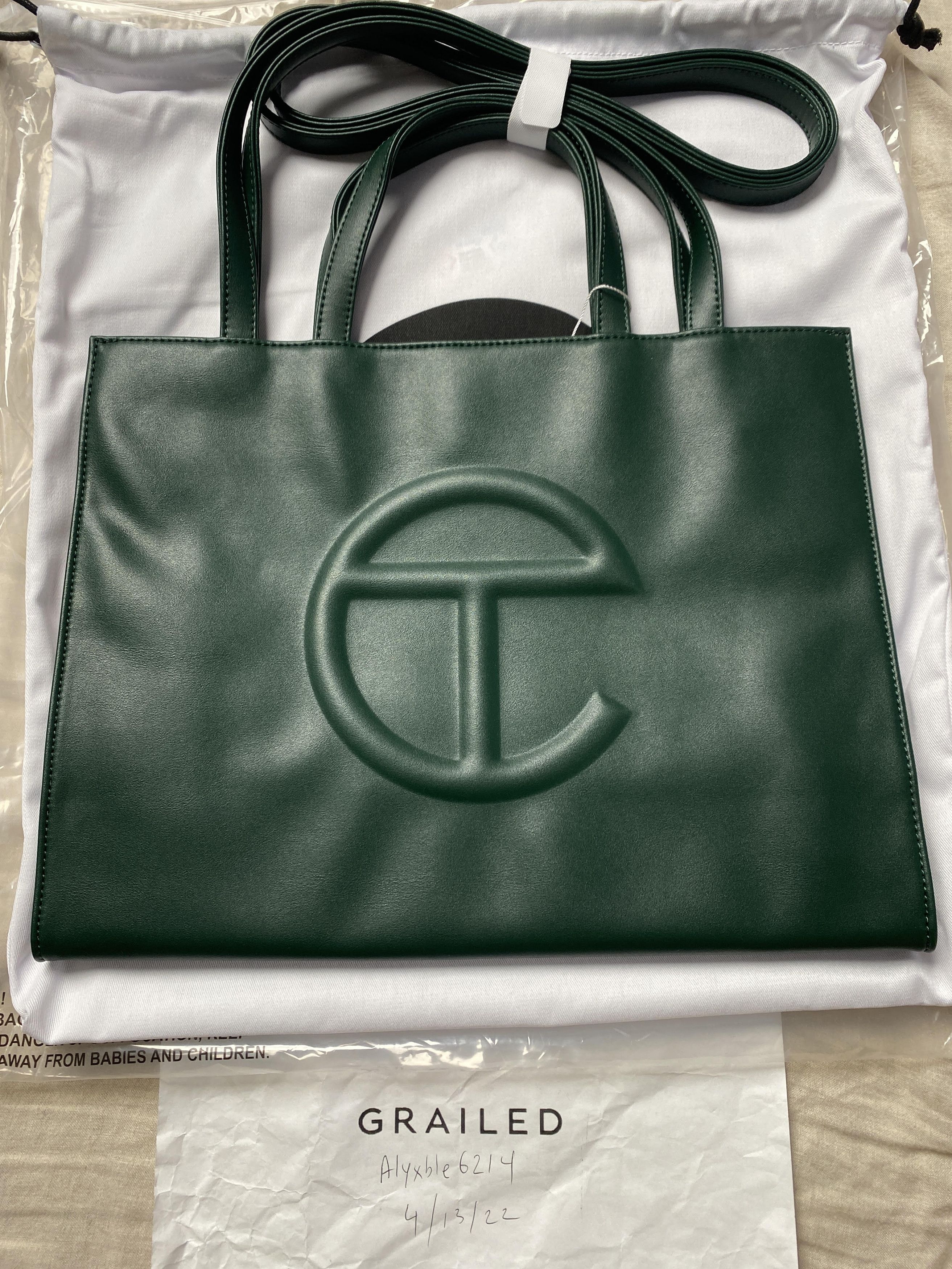 Telfar telfar olive large shopping bag tote Size ONE SIZE - 6 Thumbnail