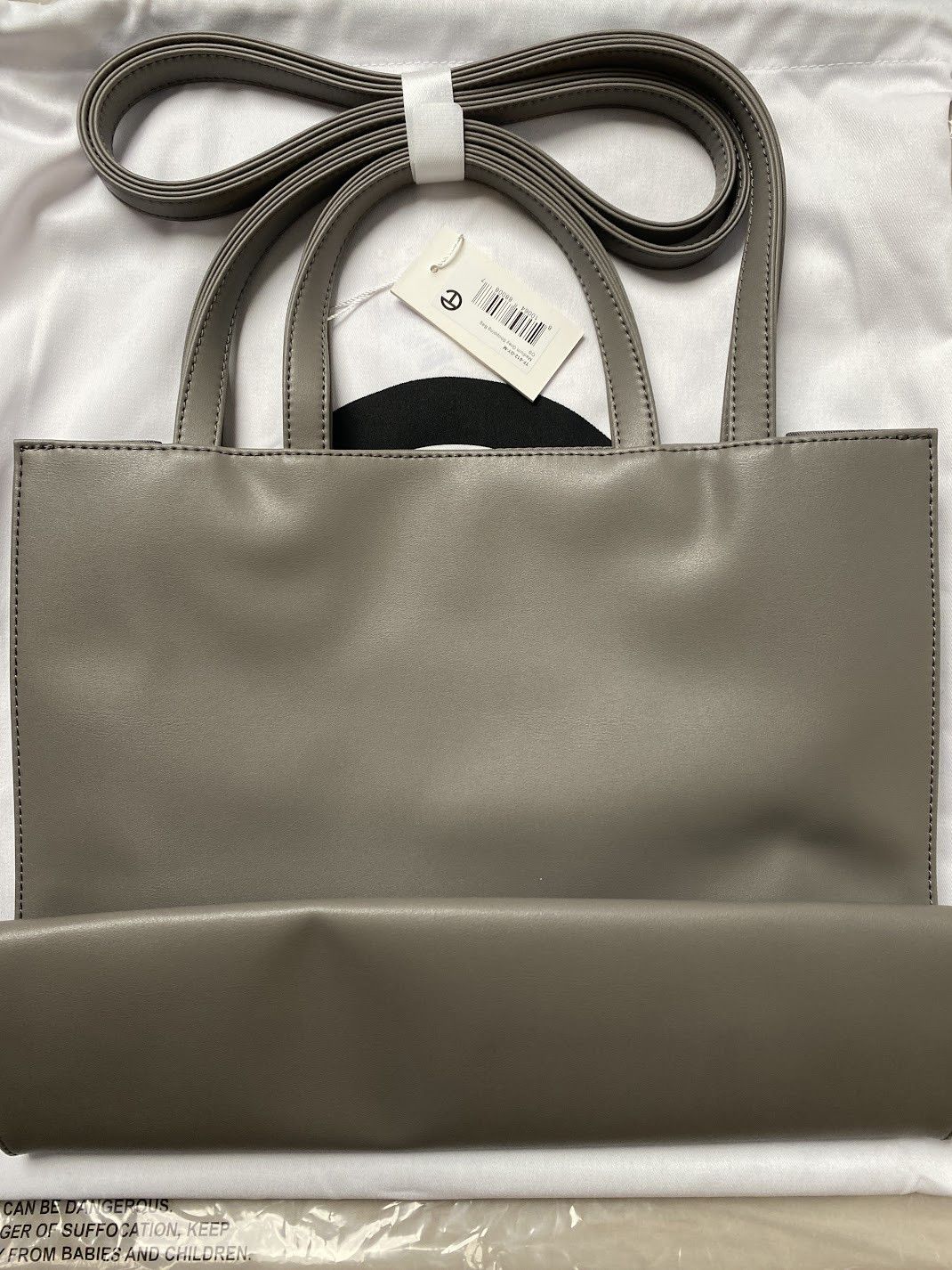 Telfar medium shopping bag tote -grey Size ONE SIZE - 4 Thumbnail