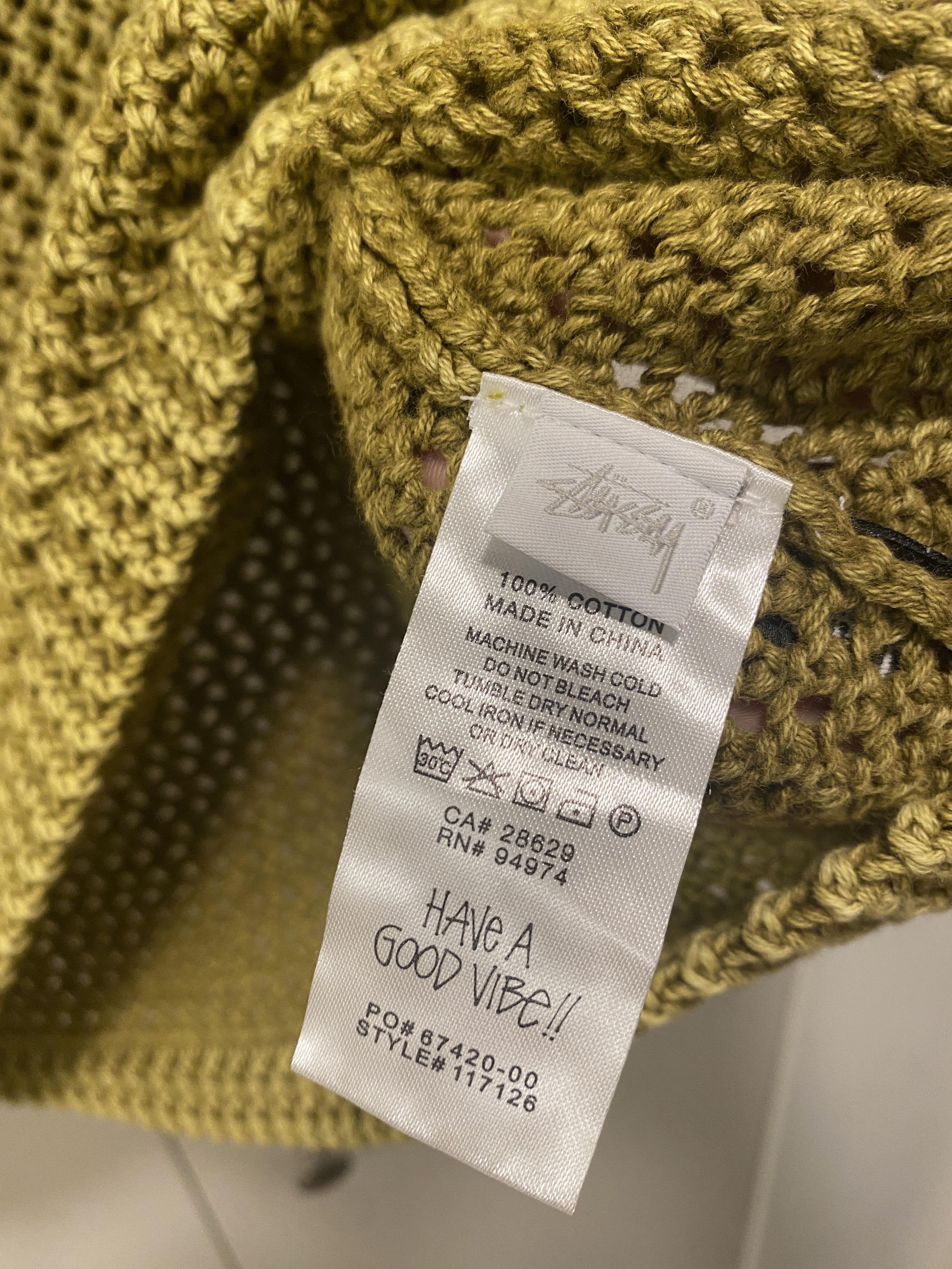 Stussy stussy O'Dyed Mesh Tank Khaki 117126 Size US XL / EU 56 / 4 - 3 Thumbnail