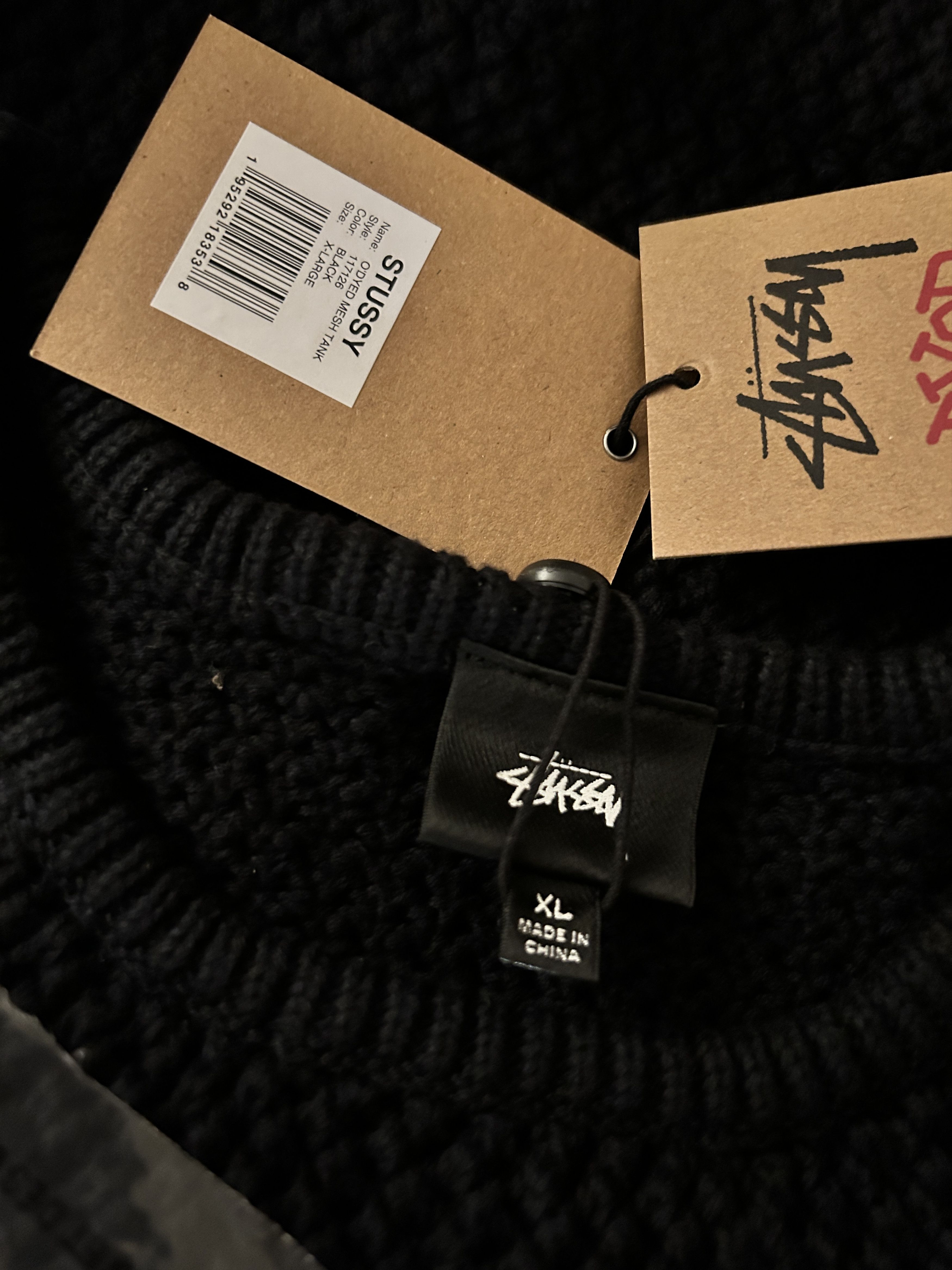 Stussy stussy O'Dyed Mesh Tank-black Size US XL / EU 56 / 4 - 5 Thumbnail