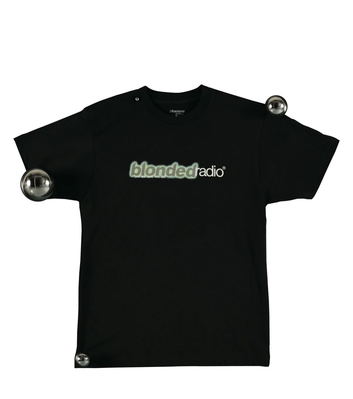 image of Frank Ocean New Classic Logo Tee Energy! in Black, Men's (Size Large)