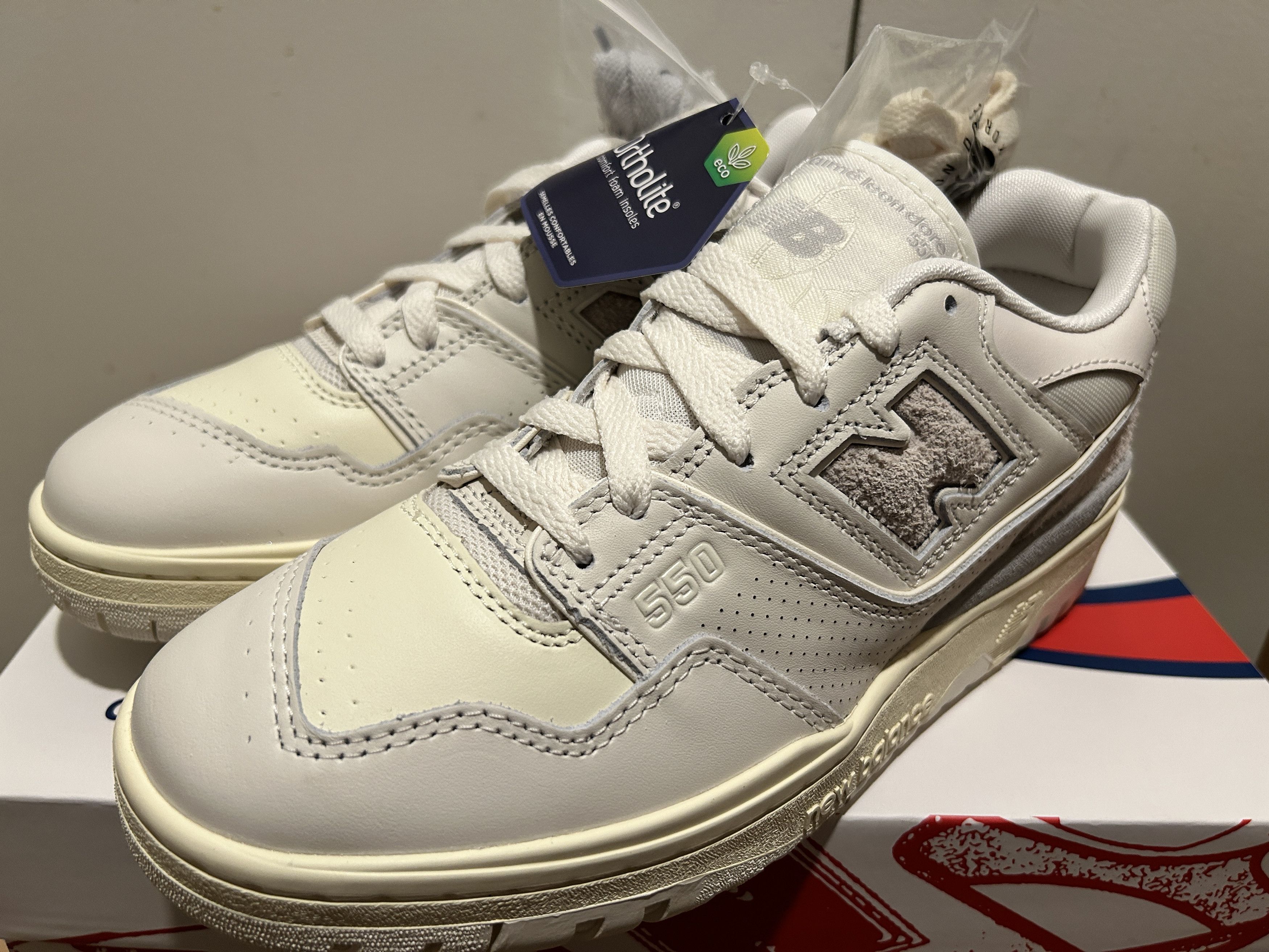 Aime Leon Dore × New Balance Aime Leon dore 550 new balance white leather Size US 6.5 / EU 39-40 - 1 Thumbnail