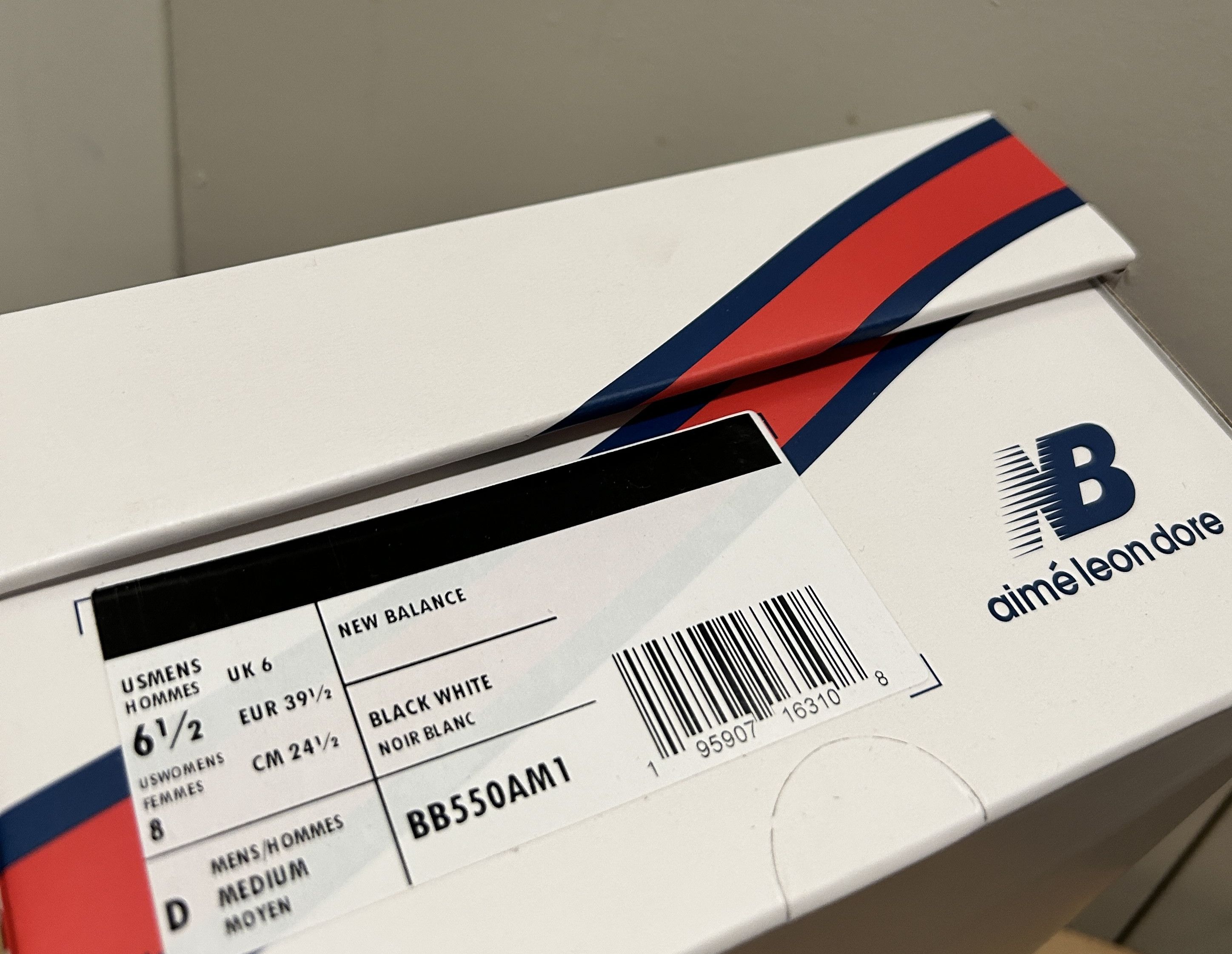 Aime Leon Dore × New Balance Aime Leon dore 550 new balance white leather Size US 6.5 / EU 39-40 - 4 Thumbnail