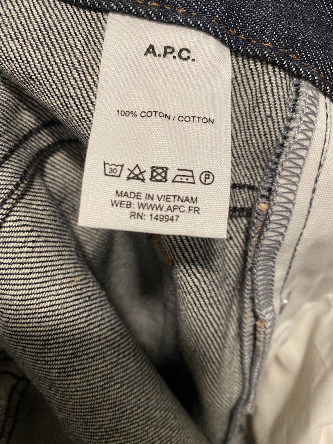 A.P.C. a.p.c. petit new standard indigo size 32 Size US 32 / EU 48 - 6 Thumbnail