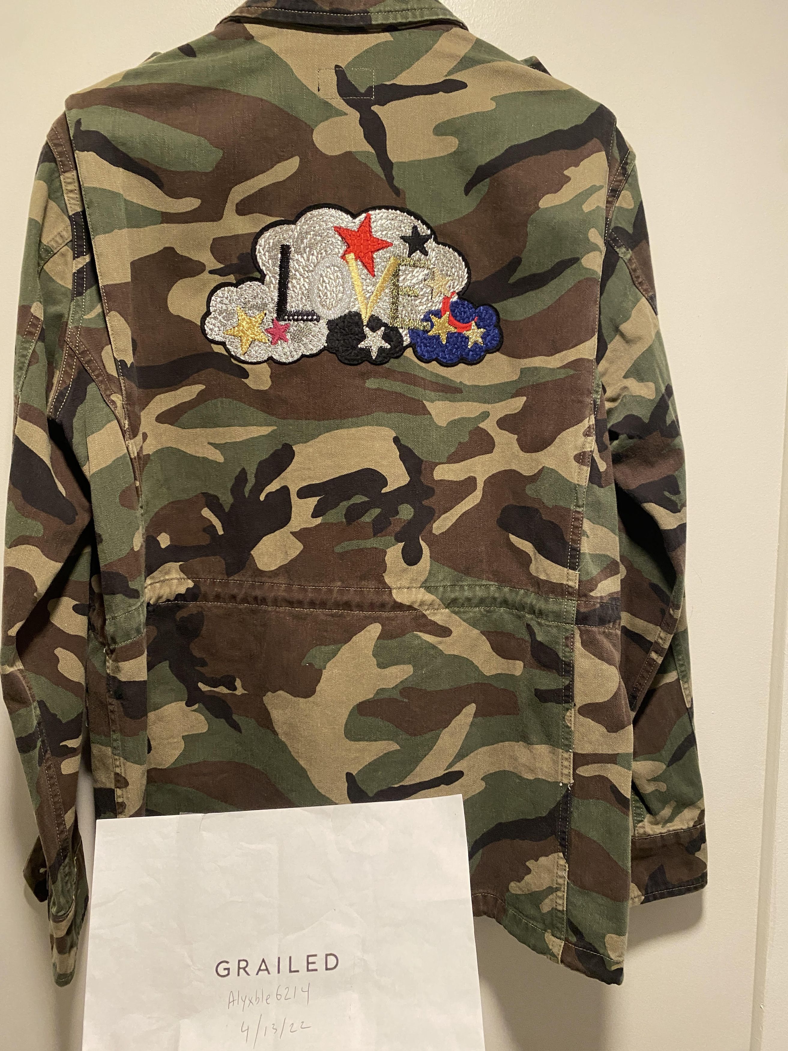 Yves Saint Laurent camouflage love embroidered parka jacket Size US M / EU 48-50 / 2 - 3 Thumbnail