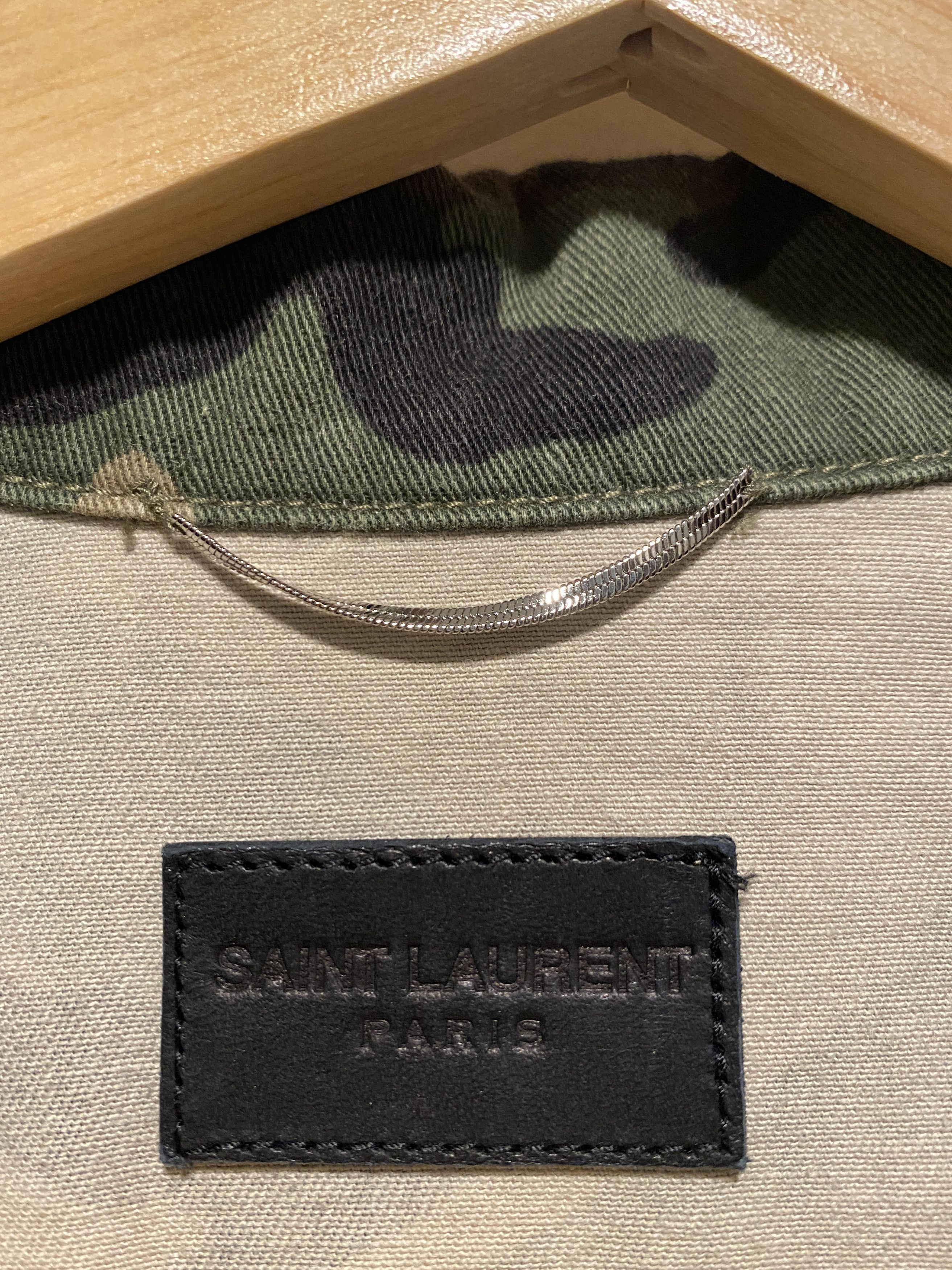 Yves Saint Laurent camouflage love embroidered parka jacket Size US M / EU 48-50 / 2 - 2 Thumbnail