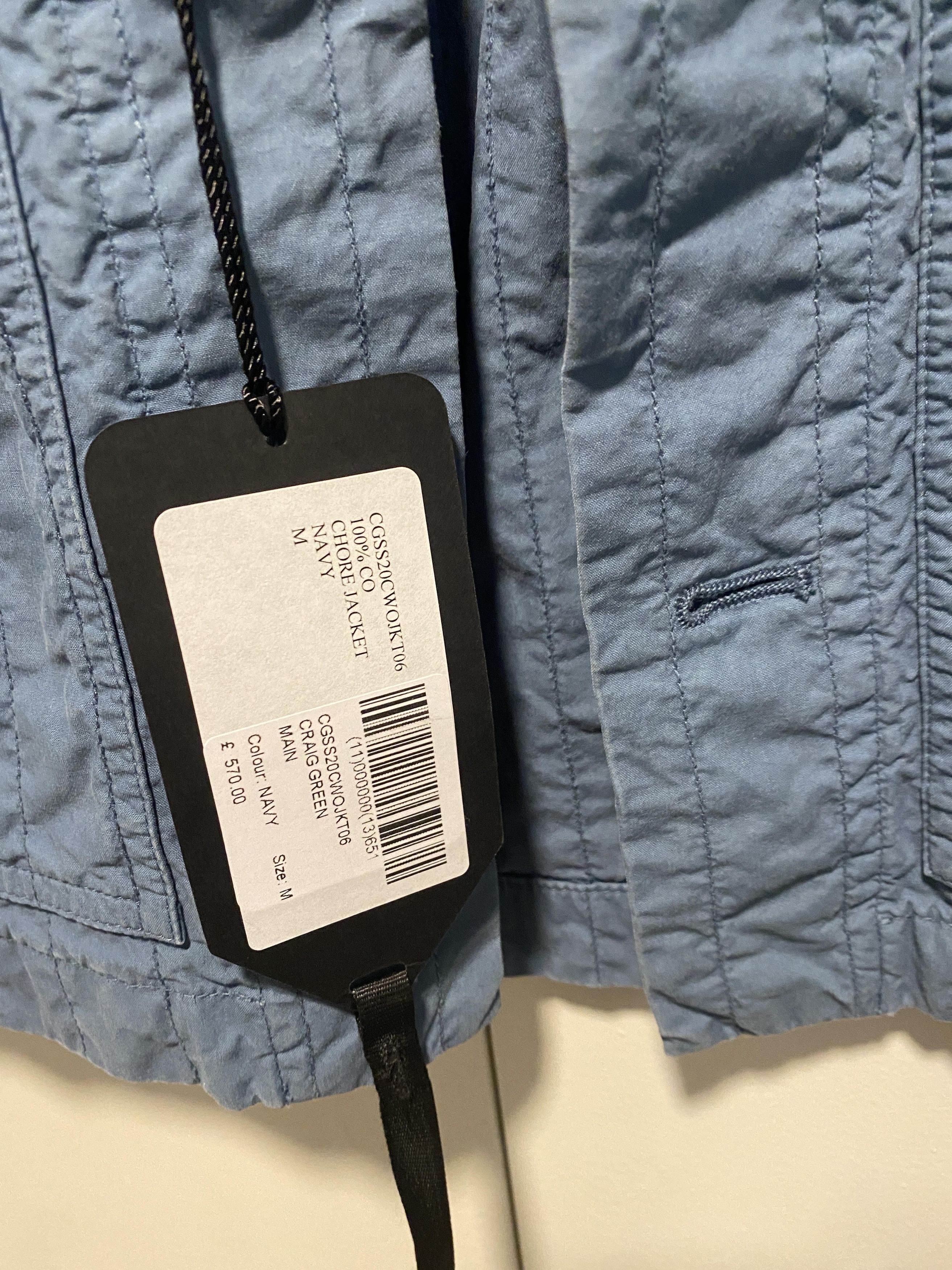 Craig Green new Craig green chore jacket navy quilted canvas cotton Size US M / EU 48-50 / 2 - 4 Thumbnail