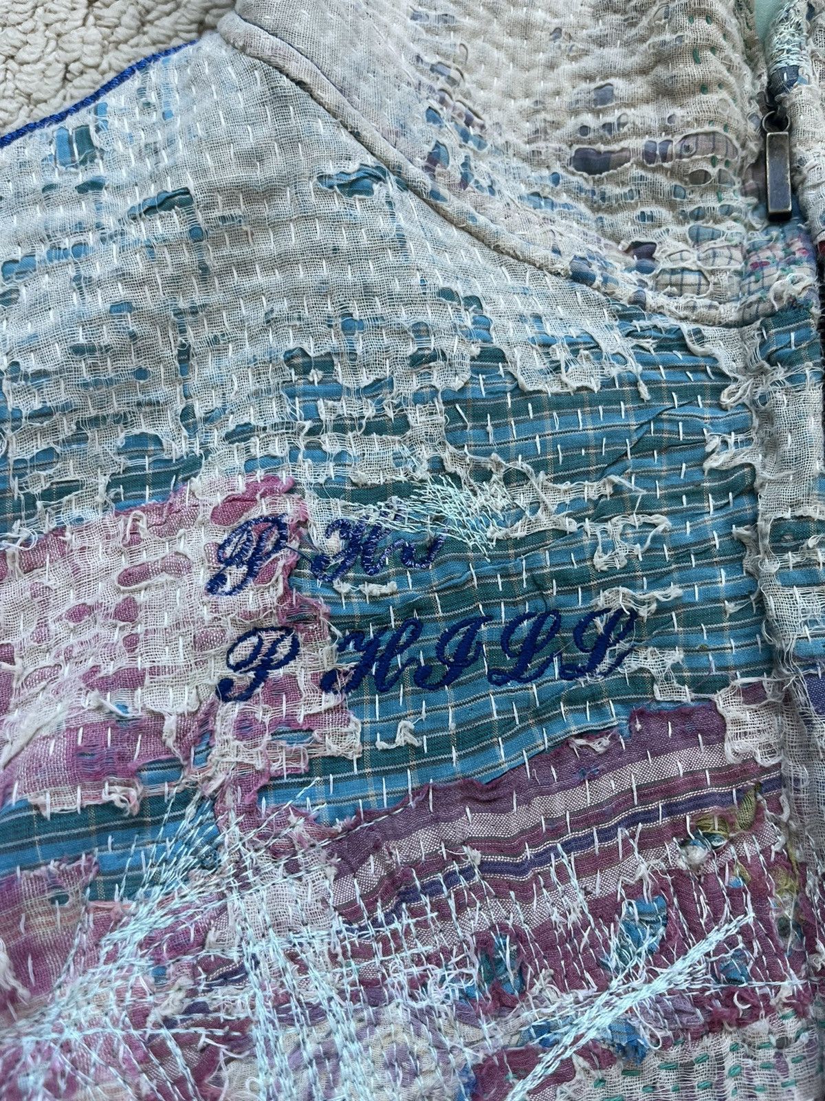Other Purple Hill Boro Kantha Jacket Size US L / EU 52-54 / 3 - 3 Thumbnail