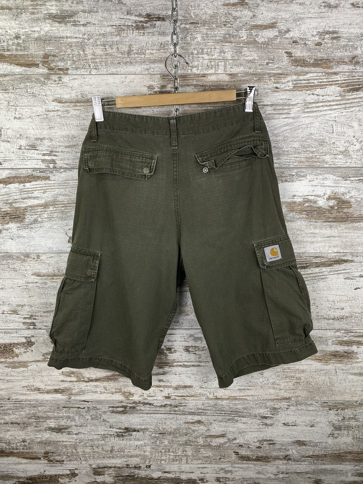 Carhartt Wip × Vintage Mens Vintage Carhartt WIP Cargo Bermuda shorts streetwear Size US 29 - 1 Thumbnail