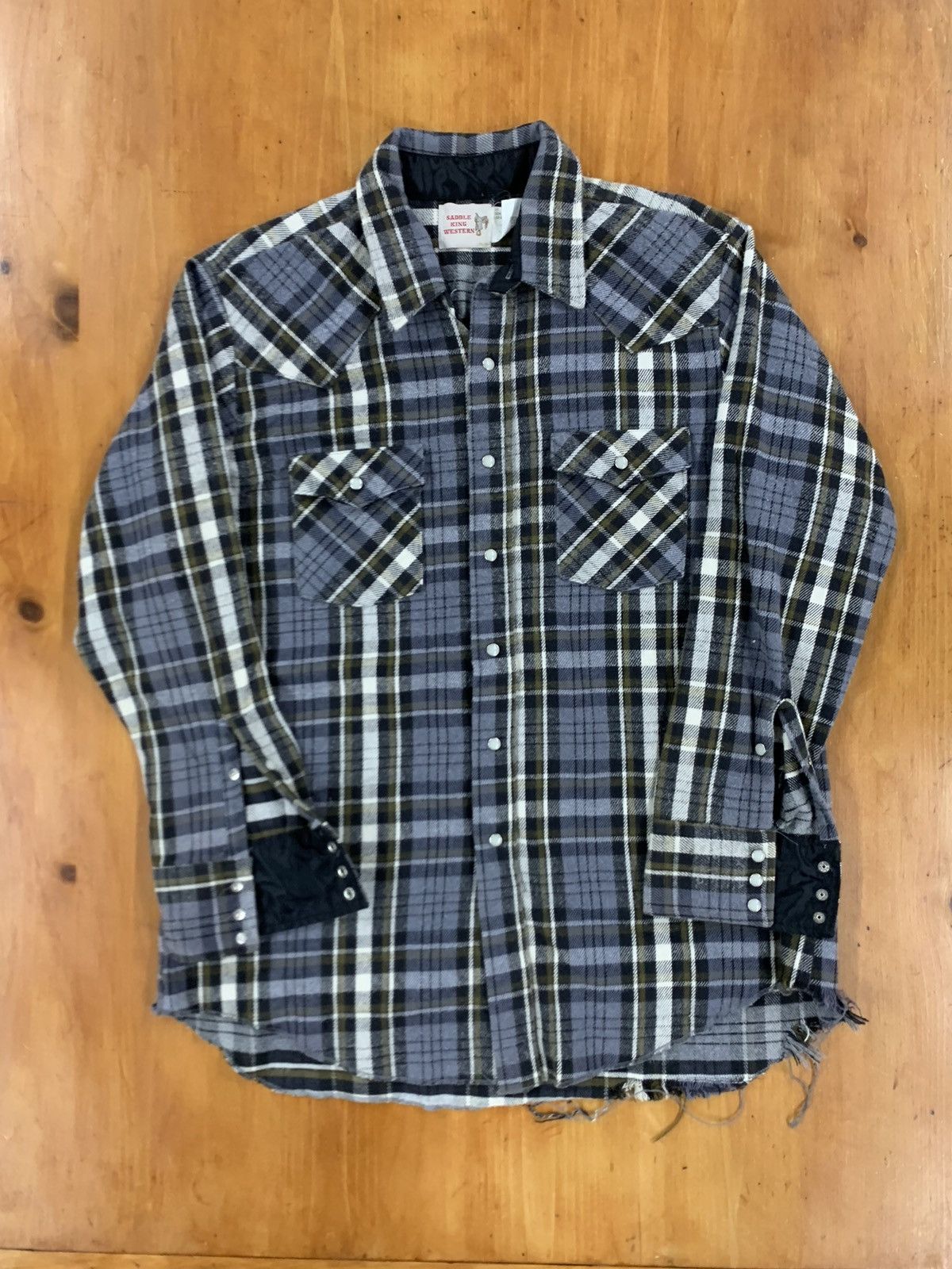80s SADDLE KING WESTERN ヘビーネルウエスタンシャツ L 80s SADDLE KING WESTERN ヘビーネルウエスタンシャツ L - メルカリ