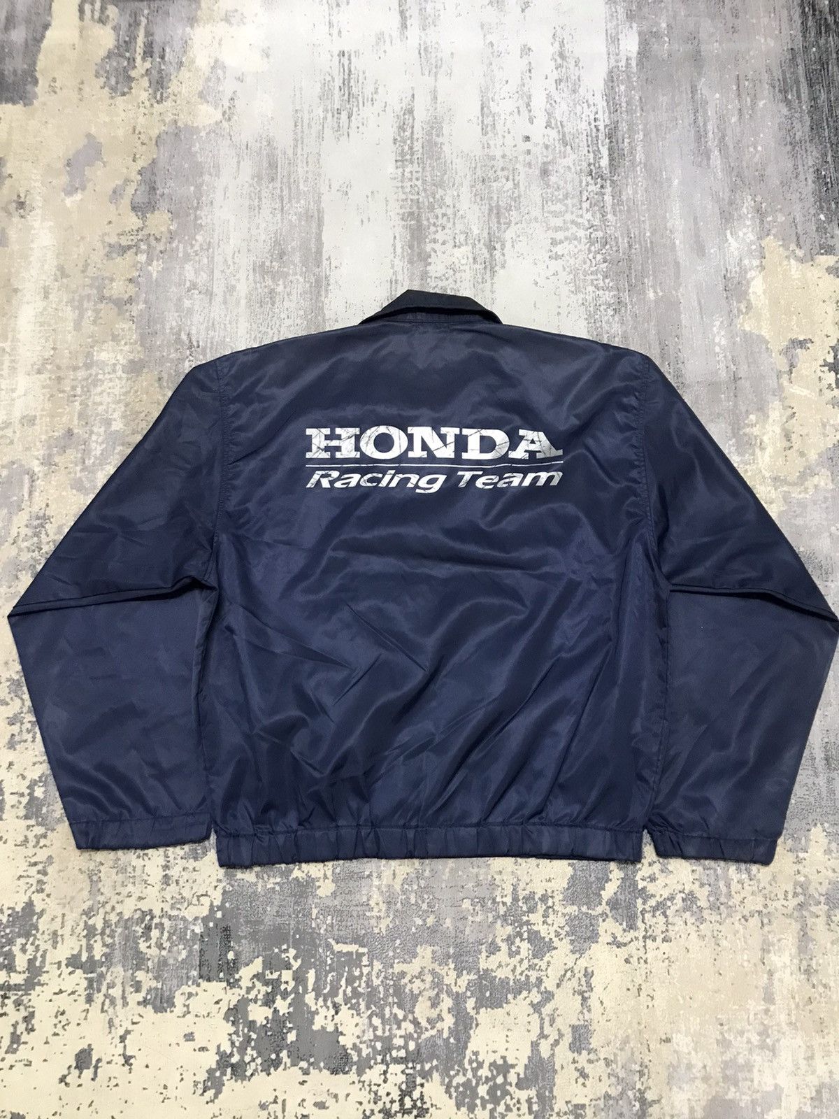 Vintage Vintage Honda Racing Team Big Logo Windbreaker Jacket Size US XL / EU 56 / 4 - 2 Thumbnail