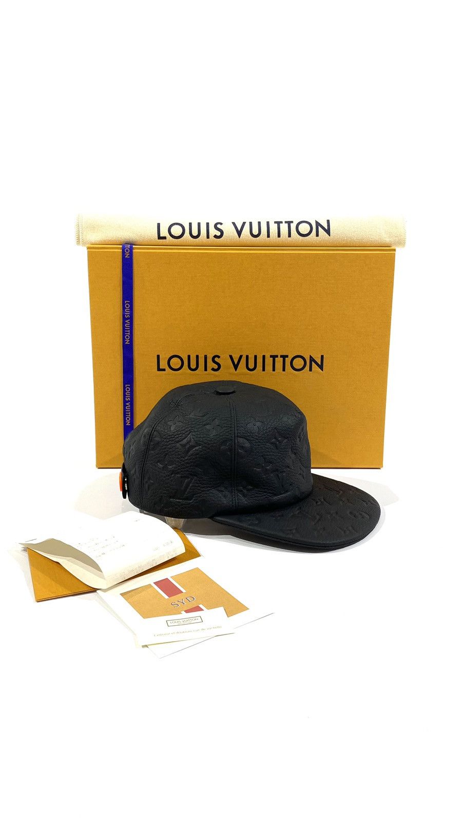 Louis Vuitton Louis Vuitton Baseball Virgil Abloh Black Mono Leather ...