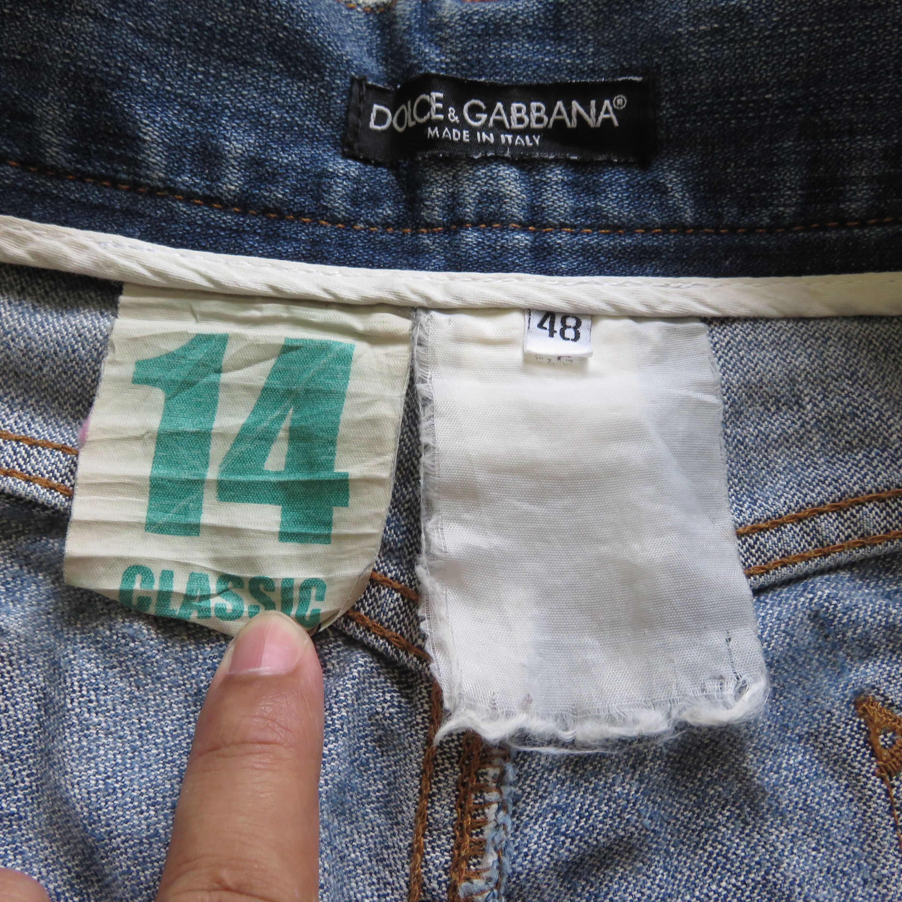 Dolce & Gabbana × Vintage Dolce & Gabbana Vintage Lampo Denim Jeans Size US 34 / EU 50 - 13 Thumbnail