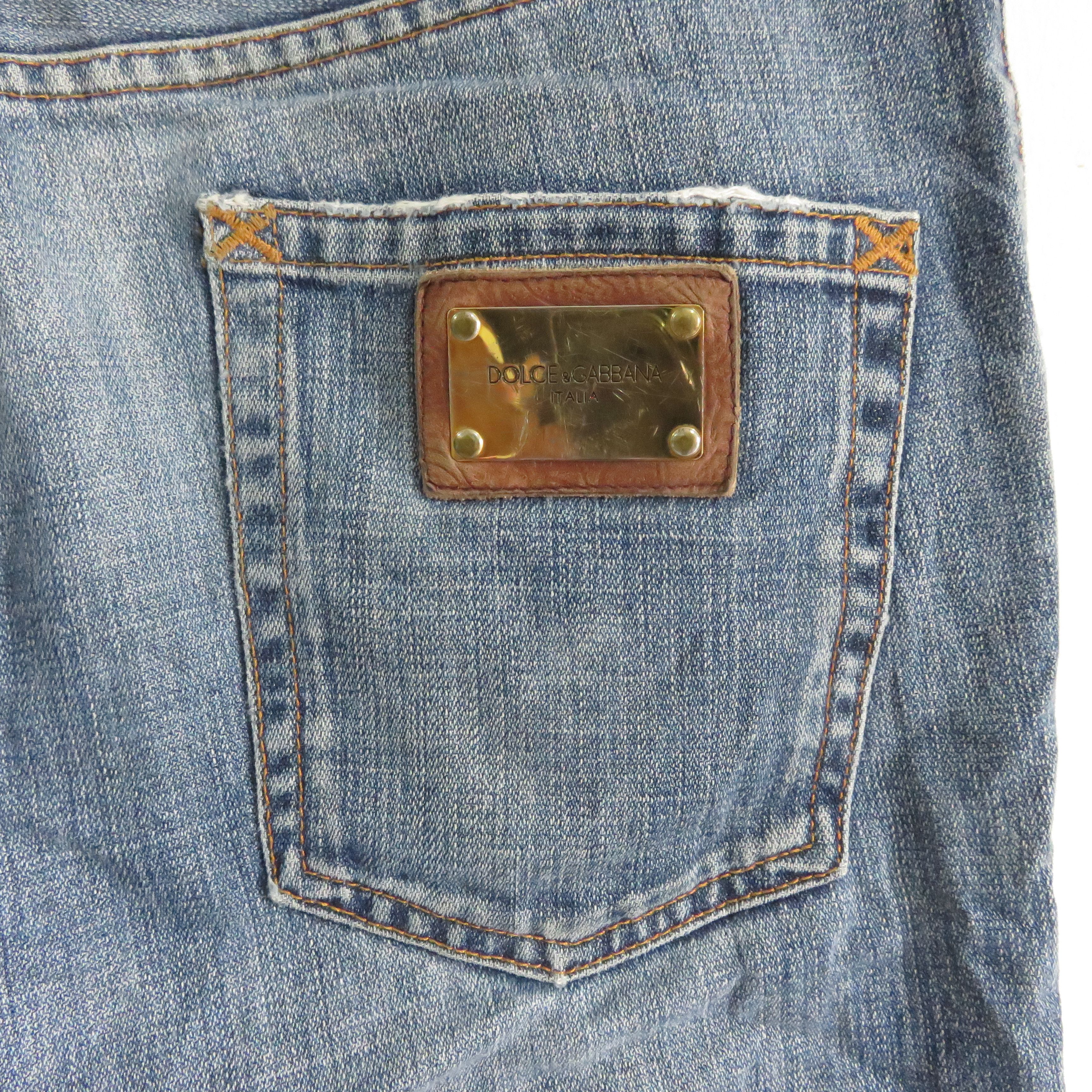 Dolce & Gabbana × Vintage Dolce & Gabbana Vintage Lampo Denim Jeans Size US 34 / EU 50 - 10 Thumbnail