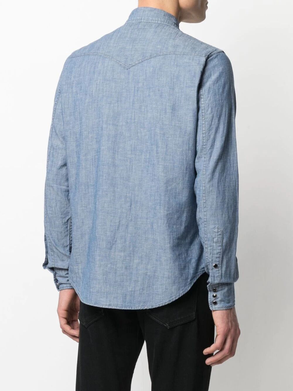 Hedi Slimane × Saint Laurent Paris Saint Laurent linen western denim shirt Size US M / EU 48-50 / 2 - 15 Thumbnail