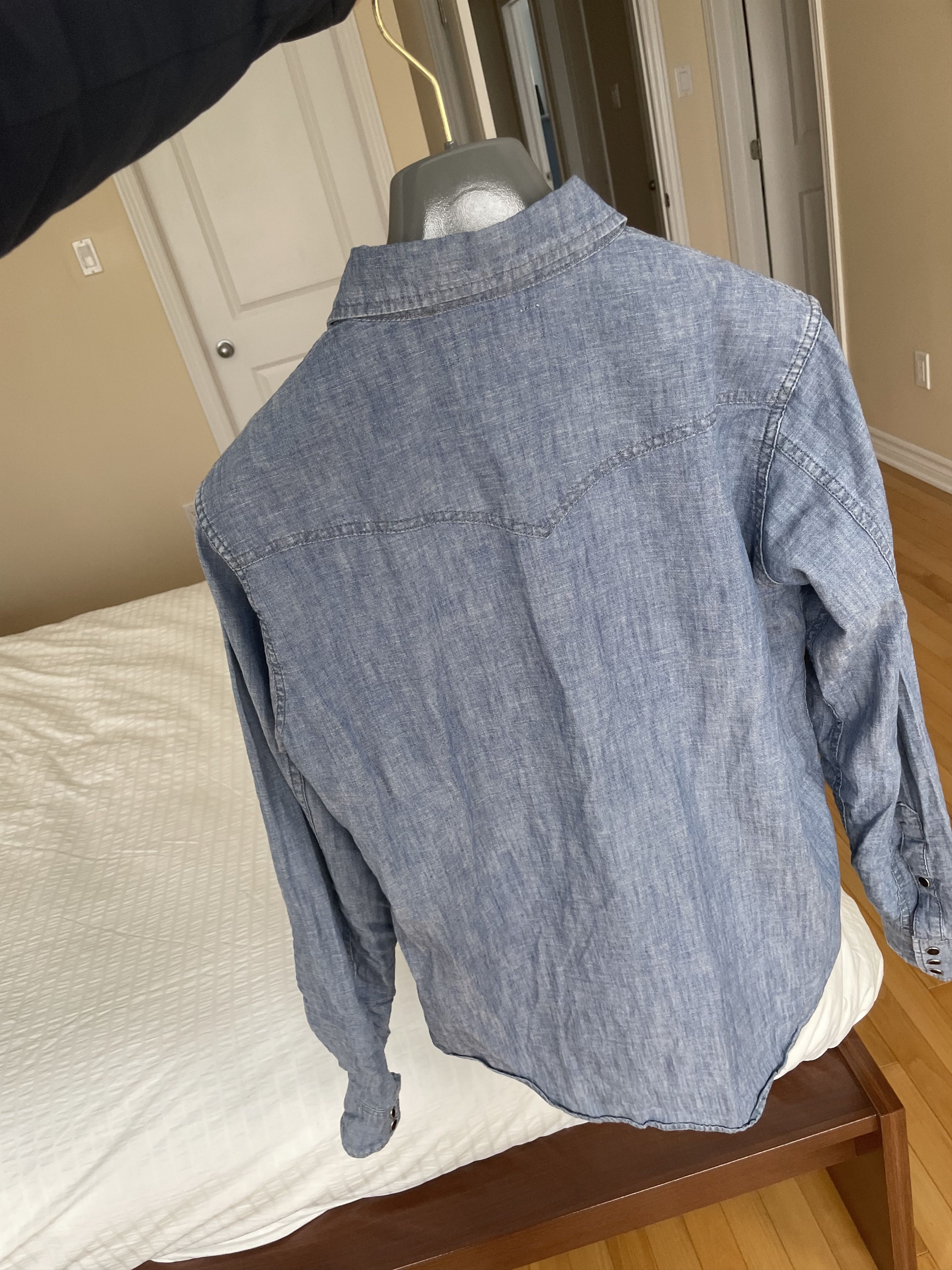 Hedi Slimane × Saint Laurent Paris Saint Laurent linen western denim shirt Size US M / EU 48-50 / 2 - 7 Thumbnail