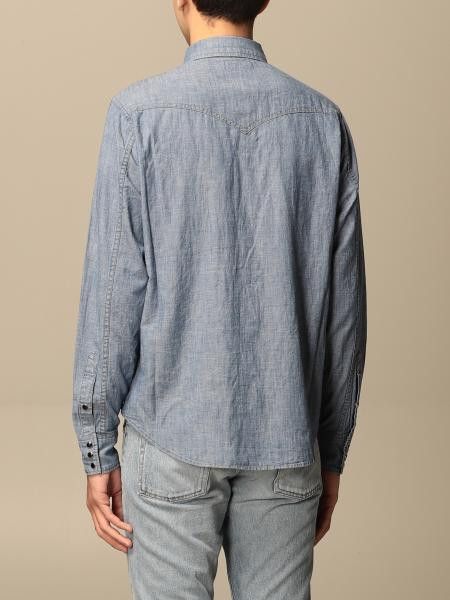Hedi Slimane × Saint Laurent Paris Saint Laurent linen western denim shirt Size US M / EU 48-50 / 2 - 13 Thumbnail