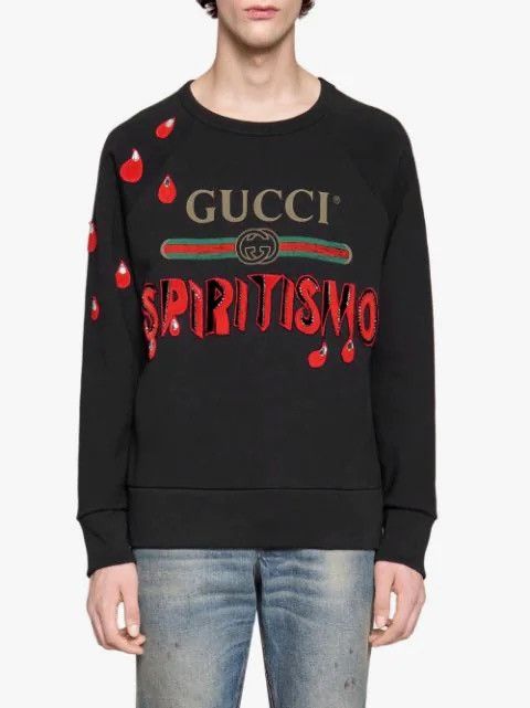 Gucci Gucci Spiritismo logo GG sweater crewneck Size US S / EU 44-46 / 1 - 13 Thumbnail