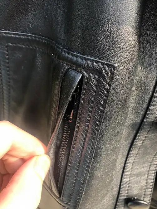 Hedi Slimane × Saint Laurent Paris Saint Laurent Leather Trucker jacket Size US S / EU 44-46 / 1 - 4 Thumbnail