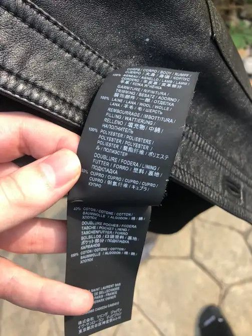 Hedi Slimane × Saint Laurent Paris Saint Laurent Leather Trucker jacket Size US S / EU 44-46 / 1 - 7 Thumbnail