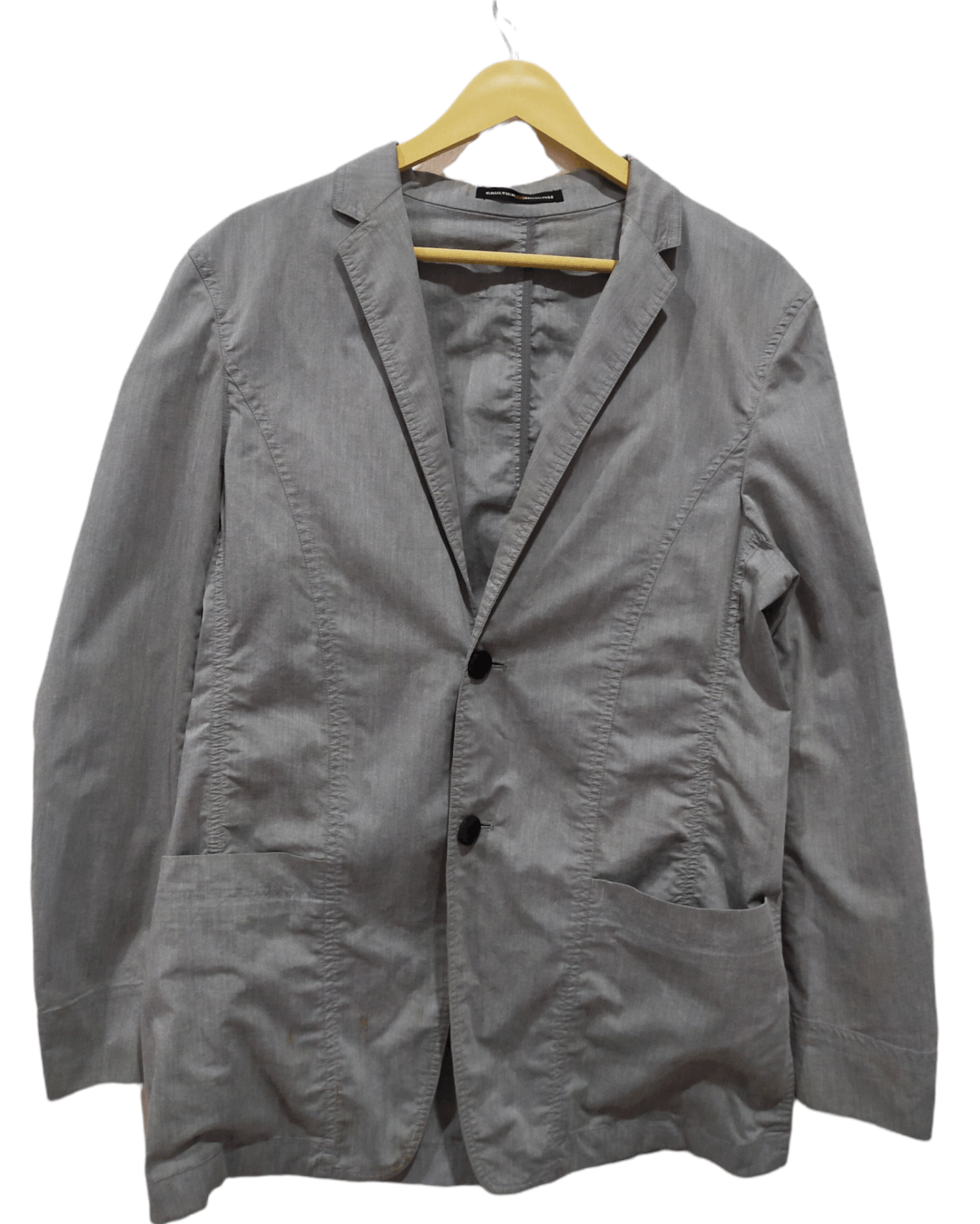 image of Jean Paul Gaultier Objet Homme Blazer in Grey, Men's (Size Medium)