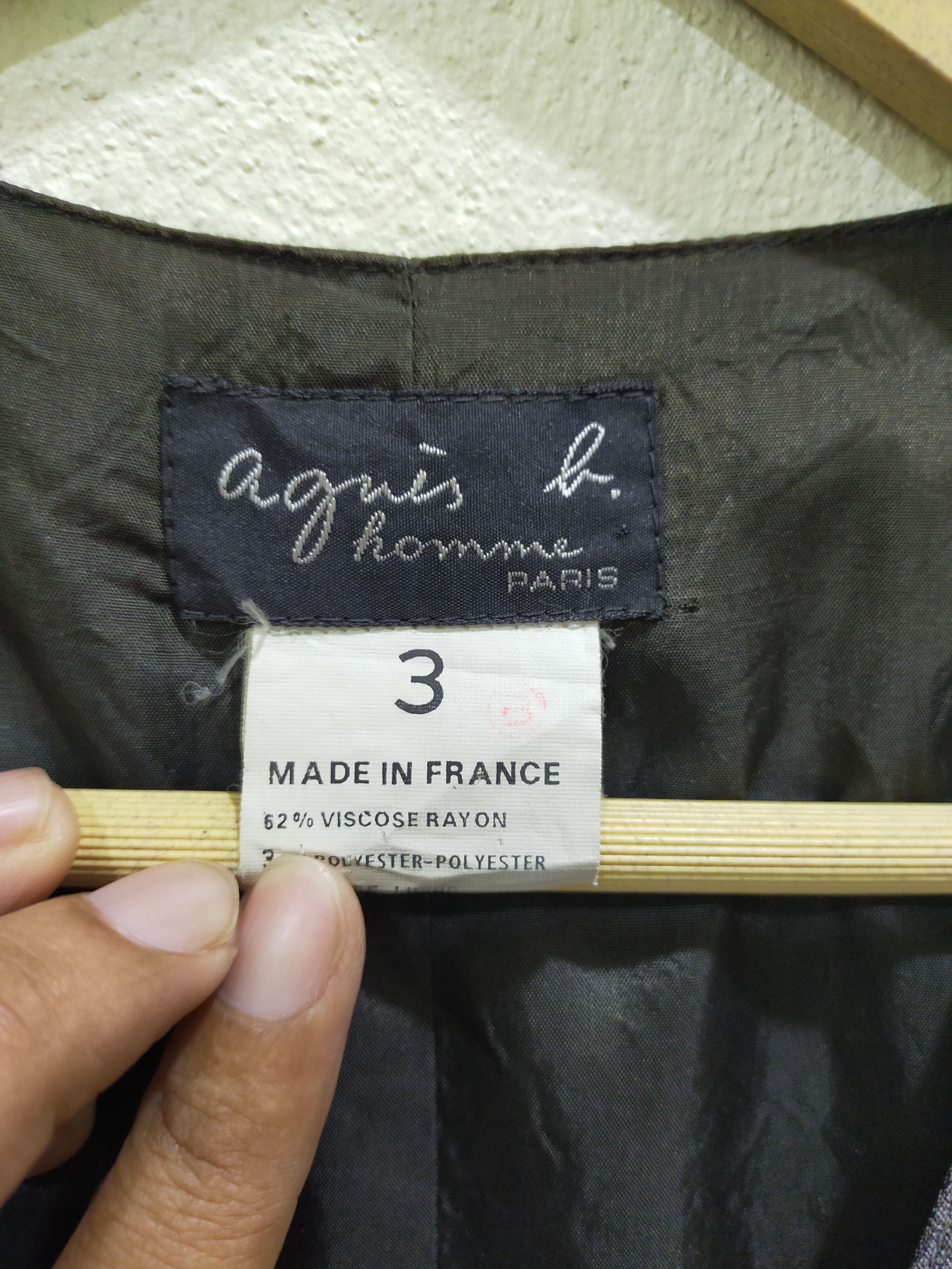 agnes b. Vintage Agnes B. Homme Paris Made In France Vest Size 36S - 3 Thumbnail