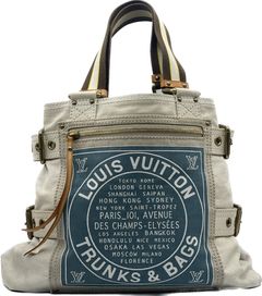 Louis Vuitton M95112 Burgundy Globe Shopper Cabas Toile MM