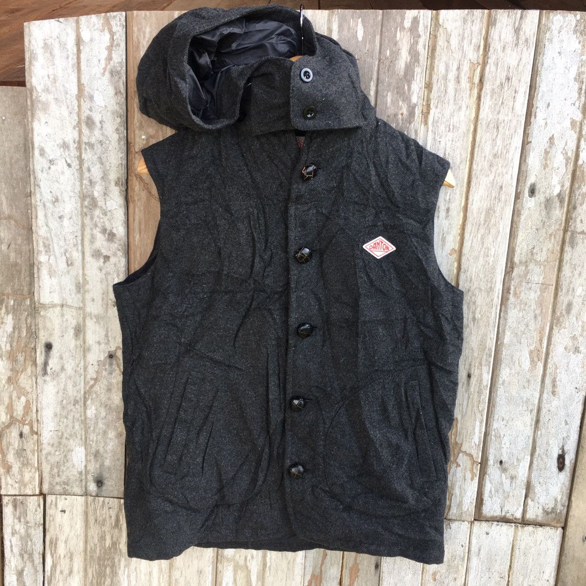 image of Beams Plus x Danton Vetements De Travail X Beams Wool Hoodie, Men's (Size Medium)
