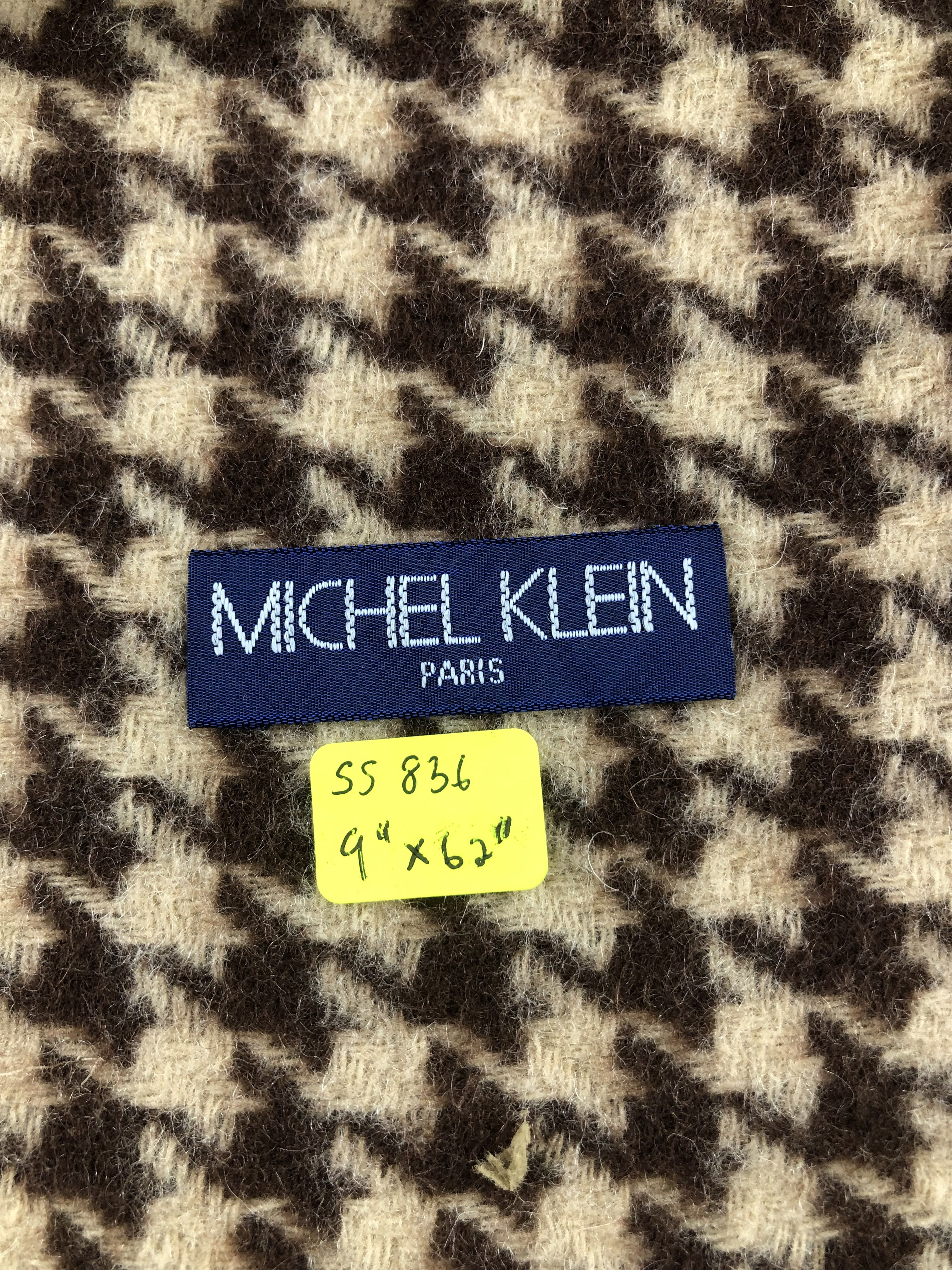 Michel Klein Michel Klein Houndstooth Scarf / Muffler / Neckwear Size ONE SIZE - 3 Thumbnail