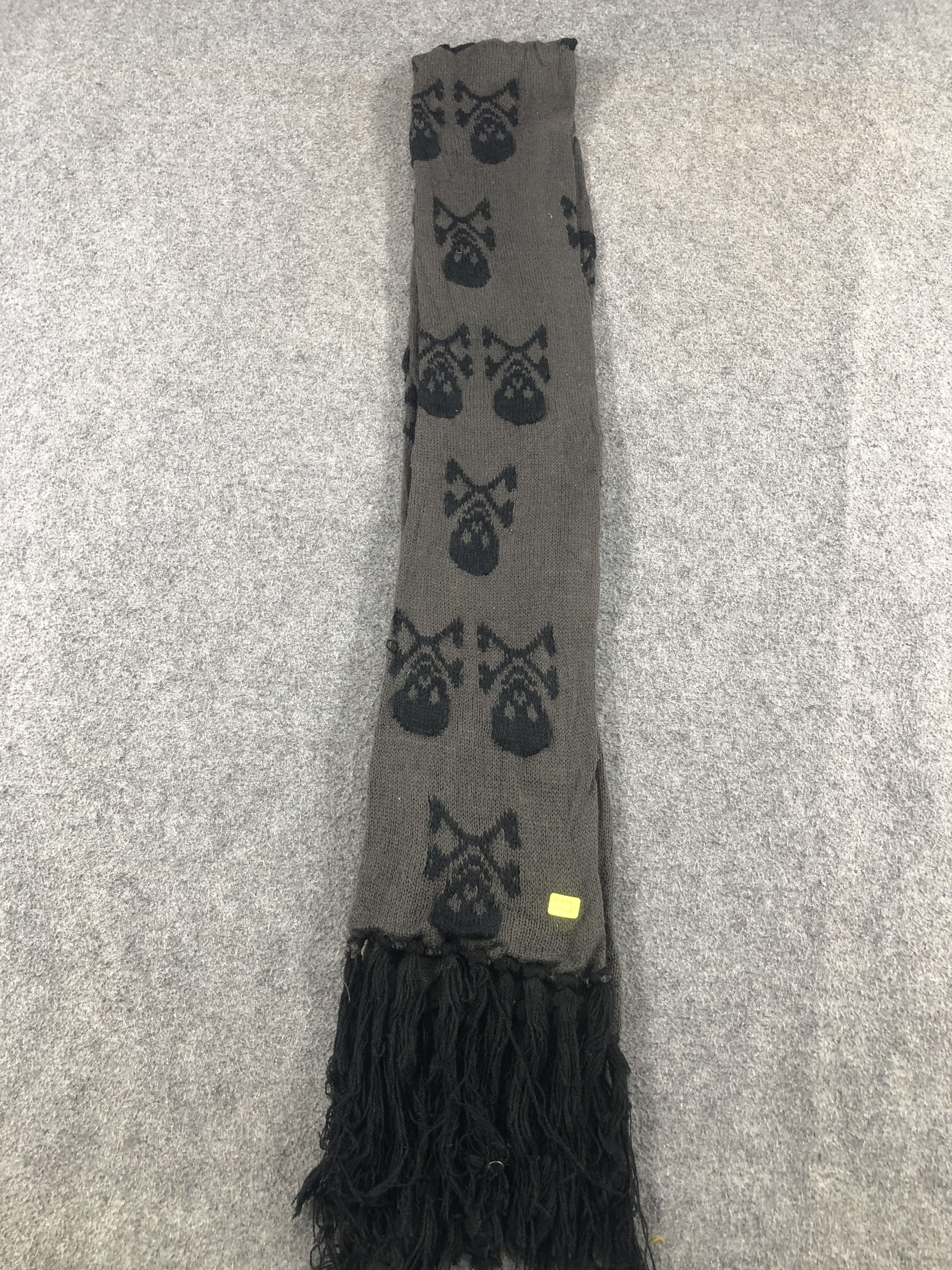 Vintage Skulls Design Scarf / Muffler / Neckwear Size ONE SIZE - 2 Thumbnail
