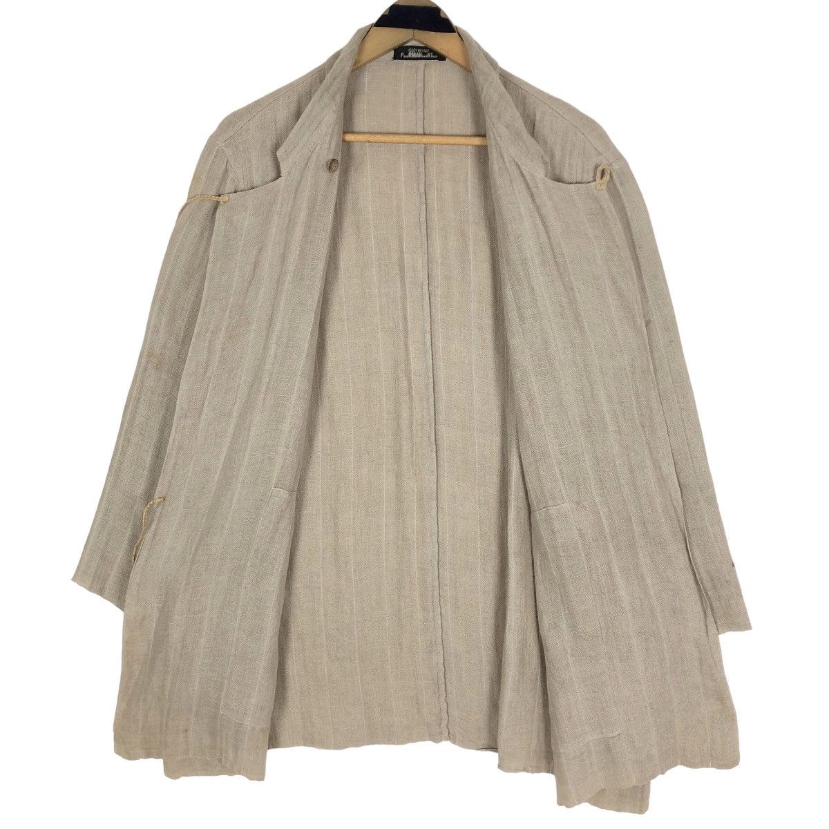 Issey Miyake Vintage 90s Issey Miyake Permanente Hemp Light Jacket Size US L / EU 52-54 / 3 - 8 Thumbnail