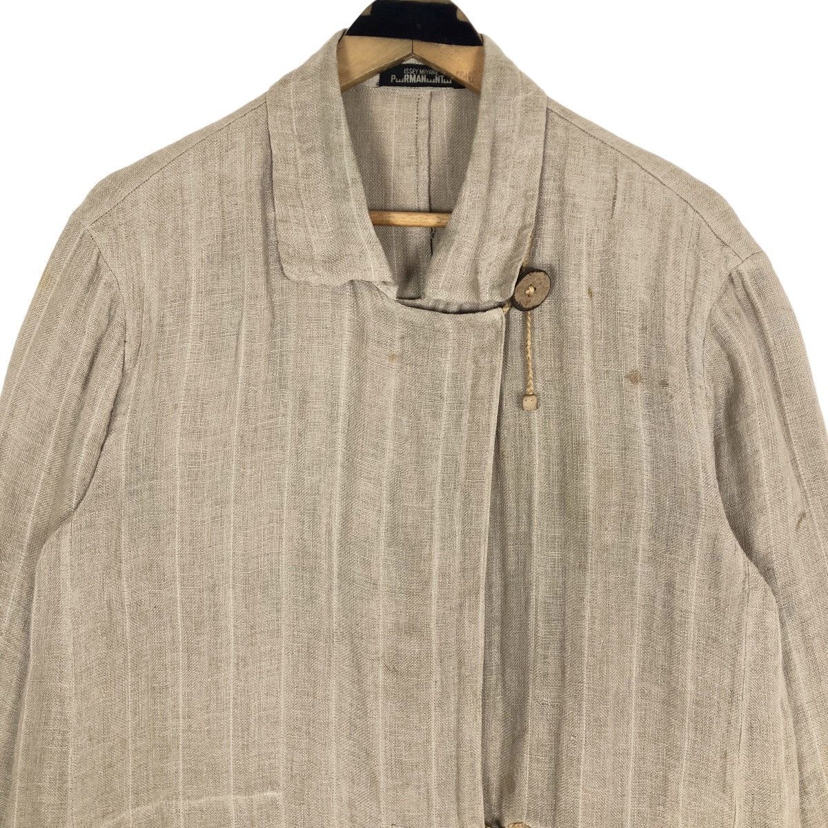 Issey Miyake Vintage 90s Issey Miyake Permanente Hemp Light Jacket Size US L / EU 52-54 / 3 - 14 Thumbnail