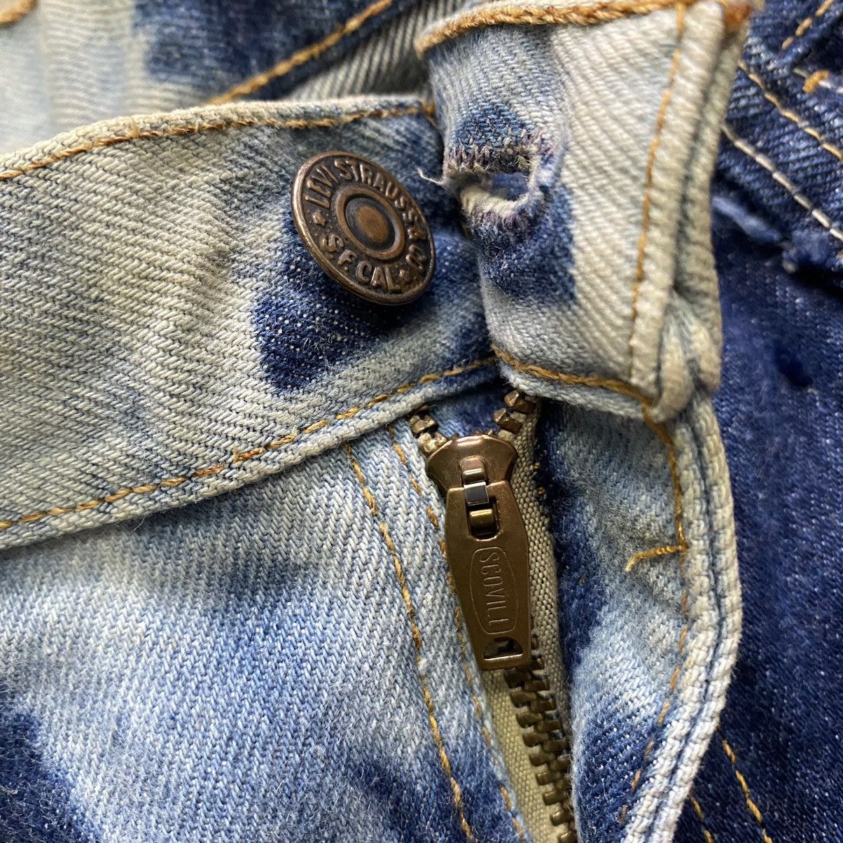 Levi's Vintage 60s Levis 605 Big E Bleach Jeans scovill Zipper Size US 32 / EU 48 - 17 Thumbnail