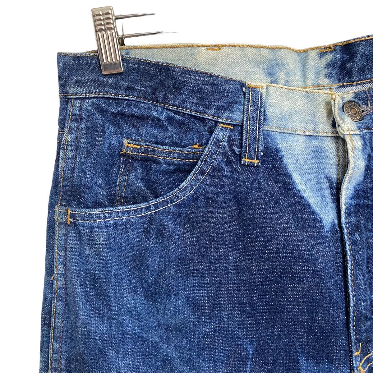Levi's Vintage 60s Levis 605 Big E Bleach Jeans scovill Zipper Size US 32 / EU 48 - 4 Thumbnail