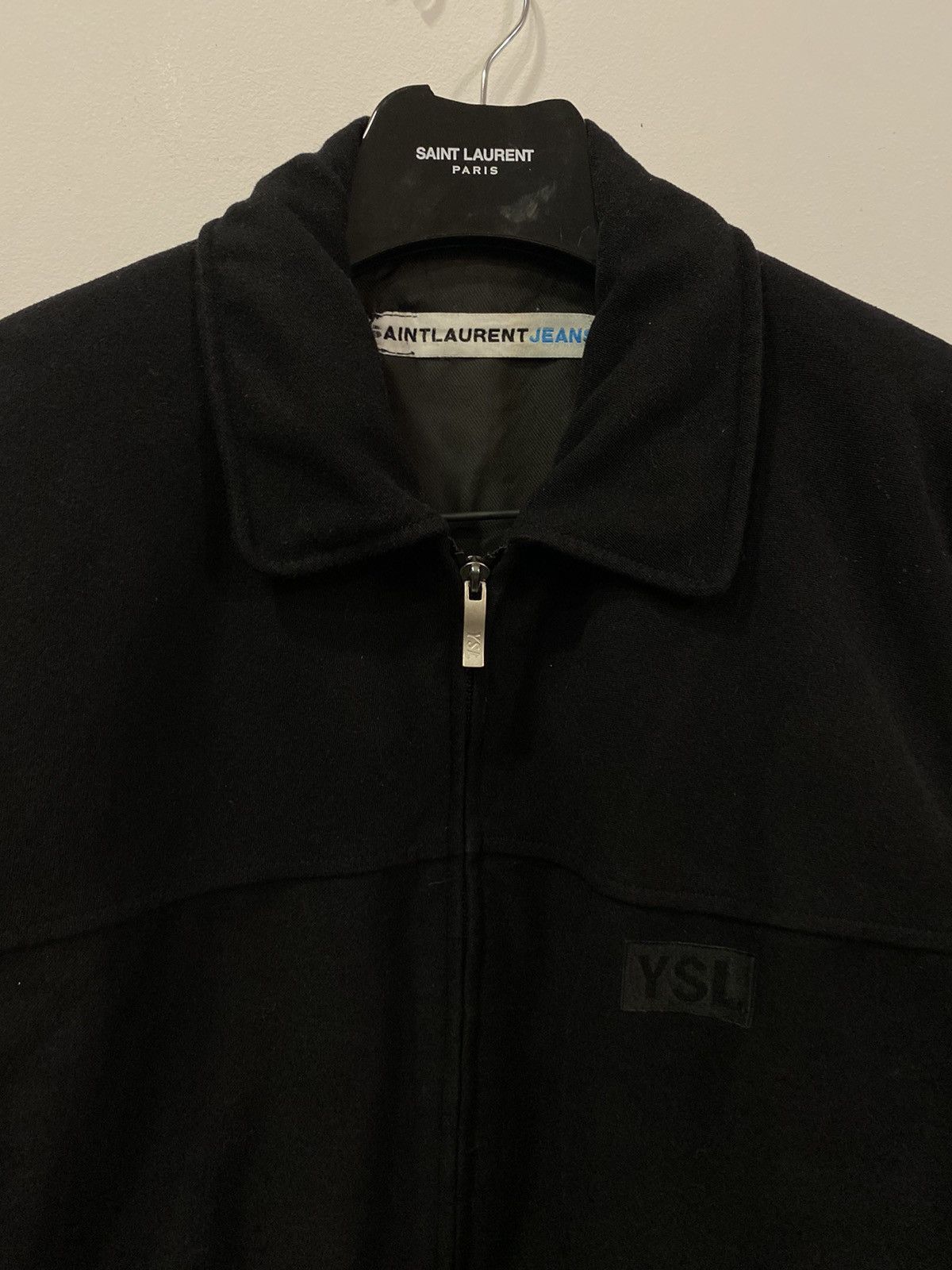 Yves Saint Laurent Black YSL Jacket Warmed Saint Laurent Jeans Size US L / EU 52-54 / 3 - 5 Thumbnail