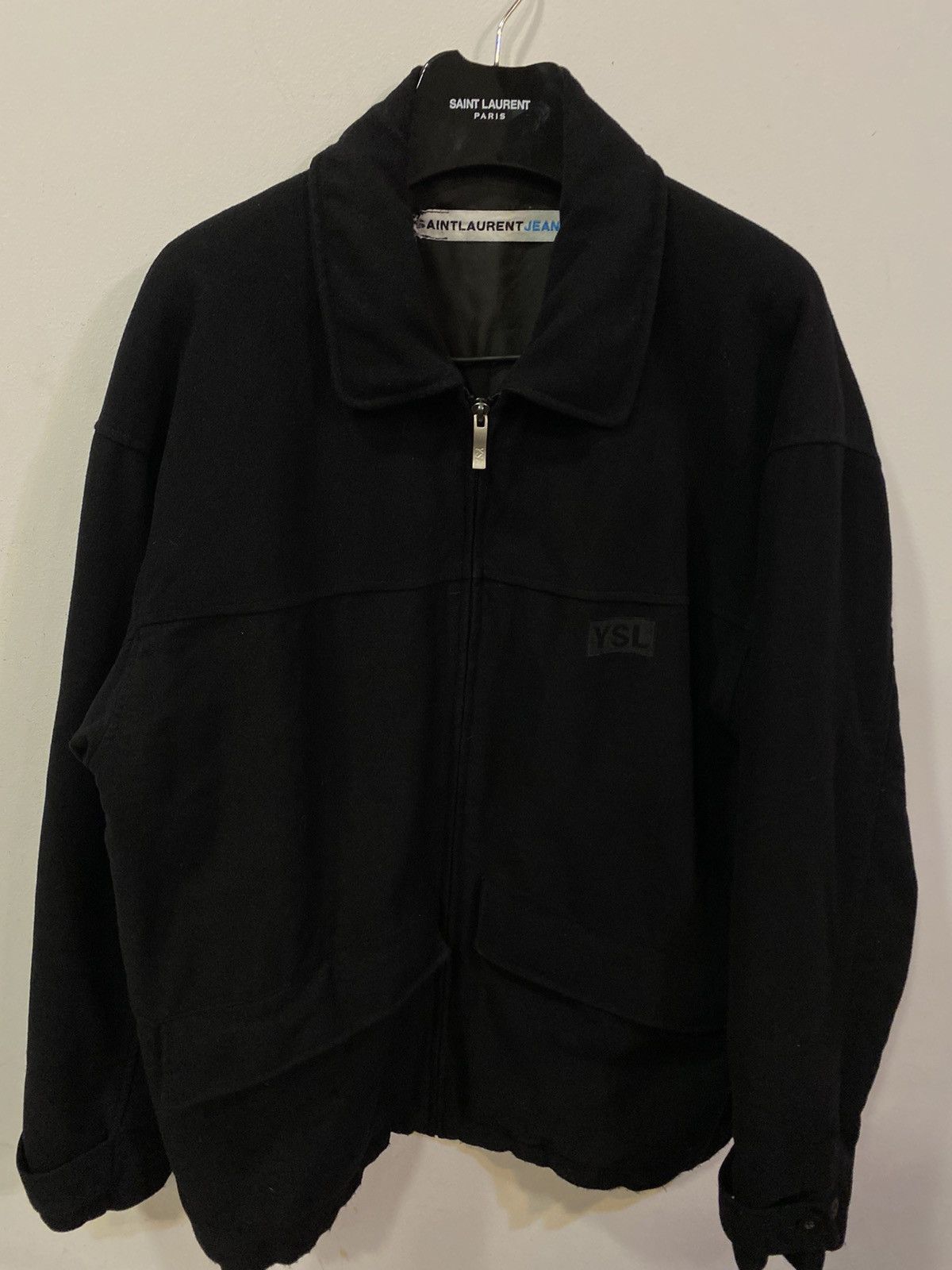 Yves Saint Laurent Black YSL Jacket Warmed Saint Laurent Jeans Size US L / EU 52-54 / 3 - 7 Thumbnail