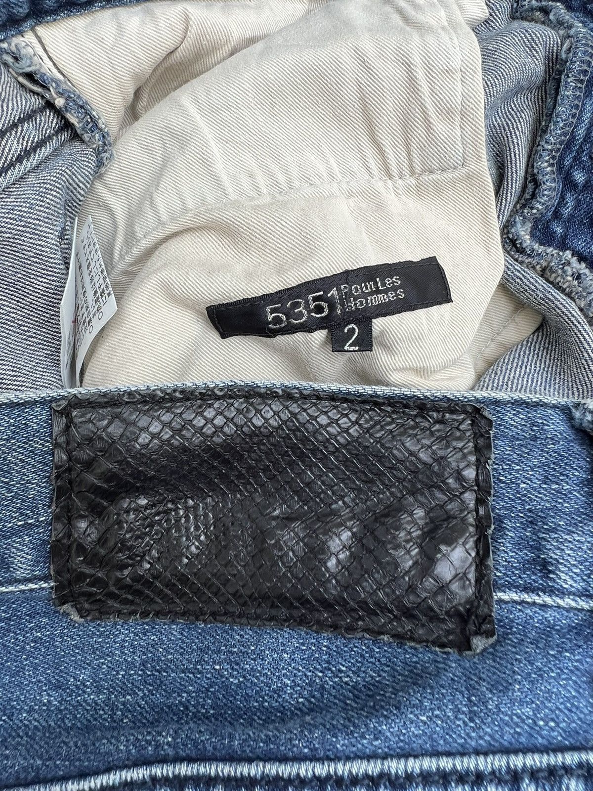 5351 POUR LES HOMMES Vintage 5351 Pour Les Hommes Stretch Denim Flare Jeans Size US 30 / EU 46 - 18 Thumbnail