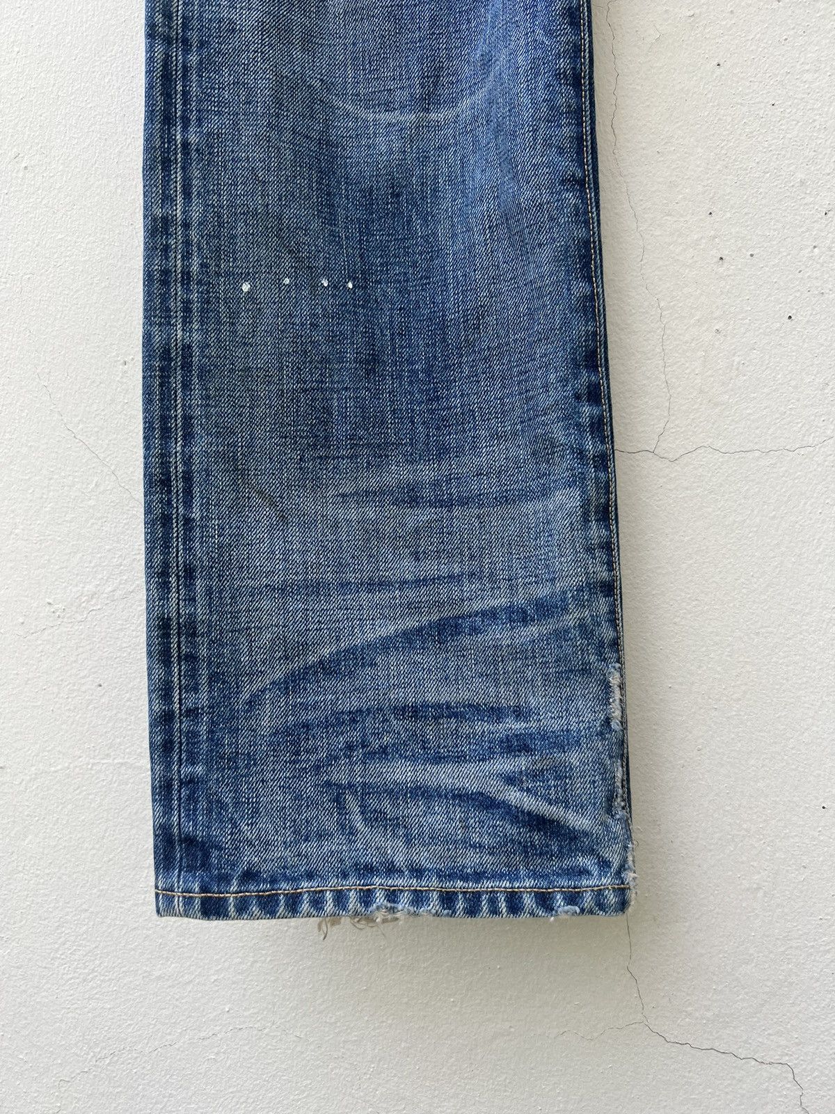 Hysteric Glamour Vintage Ron Herman RHD02 Bad Water Rips Denim Selvedge Jeans Size US 31 - 10 Thumbnail