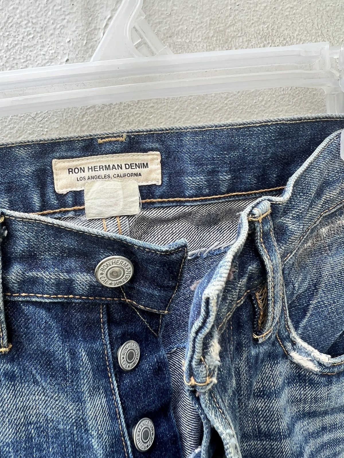Hysteric Glamour Vintage Ron Herman RHD02 Bad Water Rips Denim Selvedge Jeans Size US 31 - 7 Thumbnail