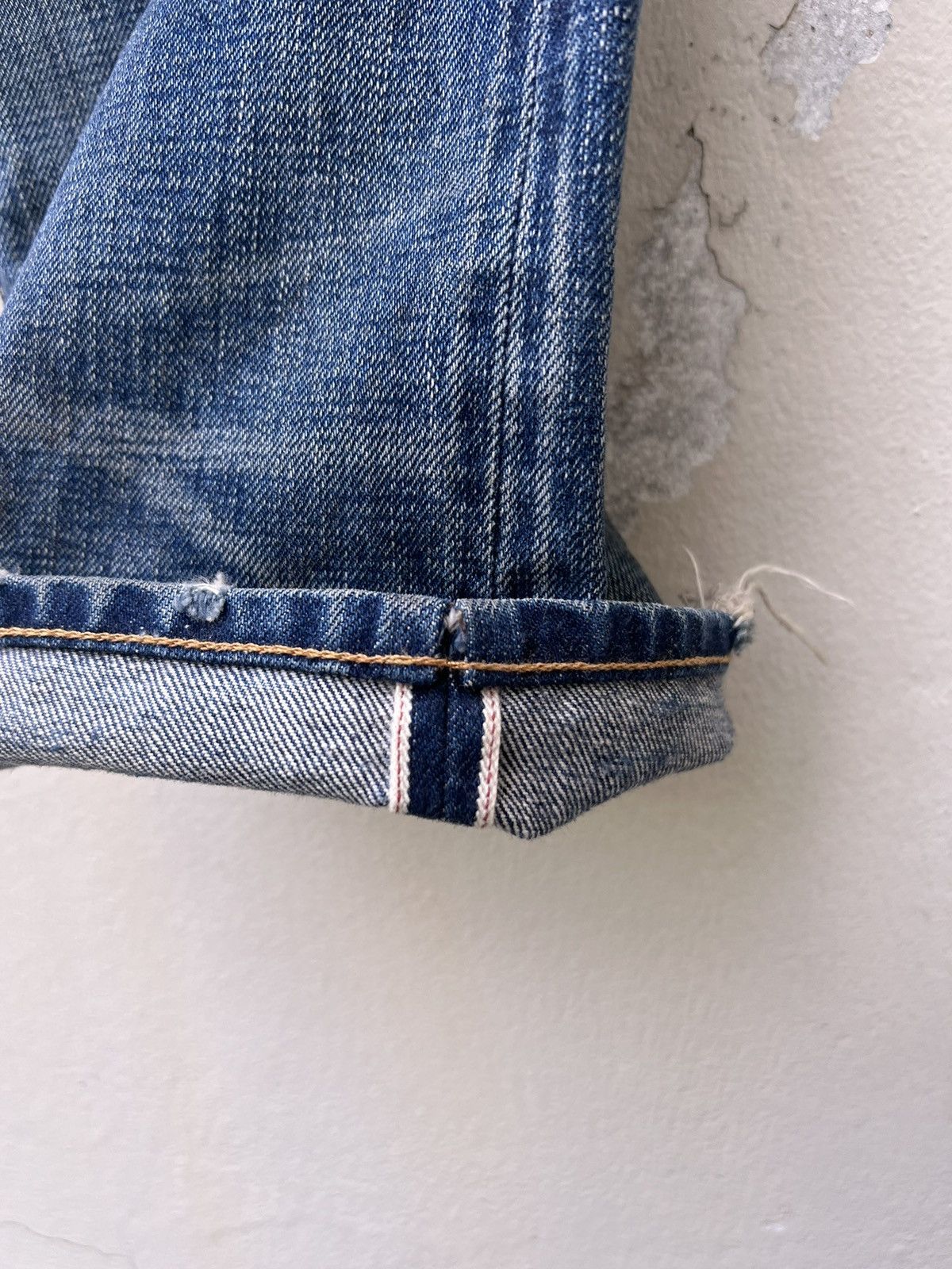 Hysteric Glamour Vintage Ron Herman RHD02 Bad Water Rips Denim Selvedge Jeans Size US 31 - 13 Thumbnail
